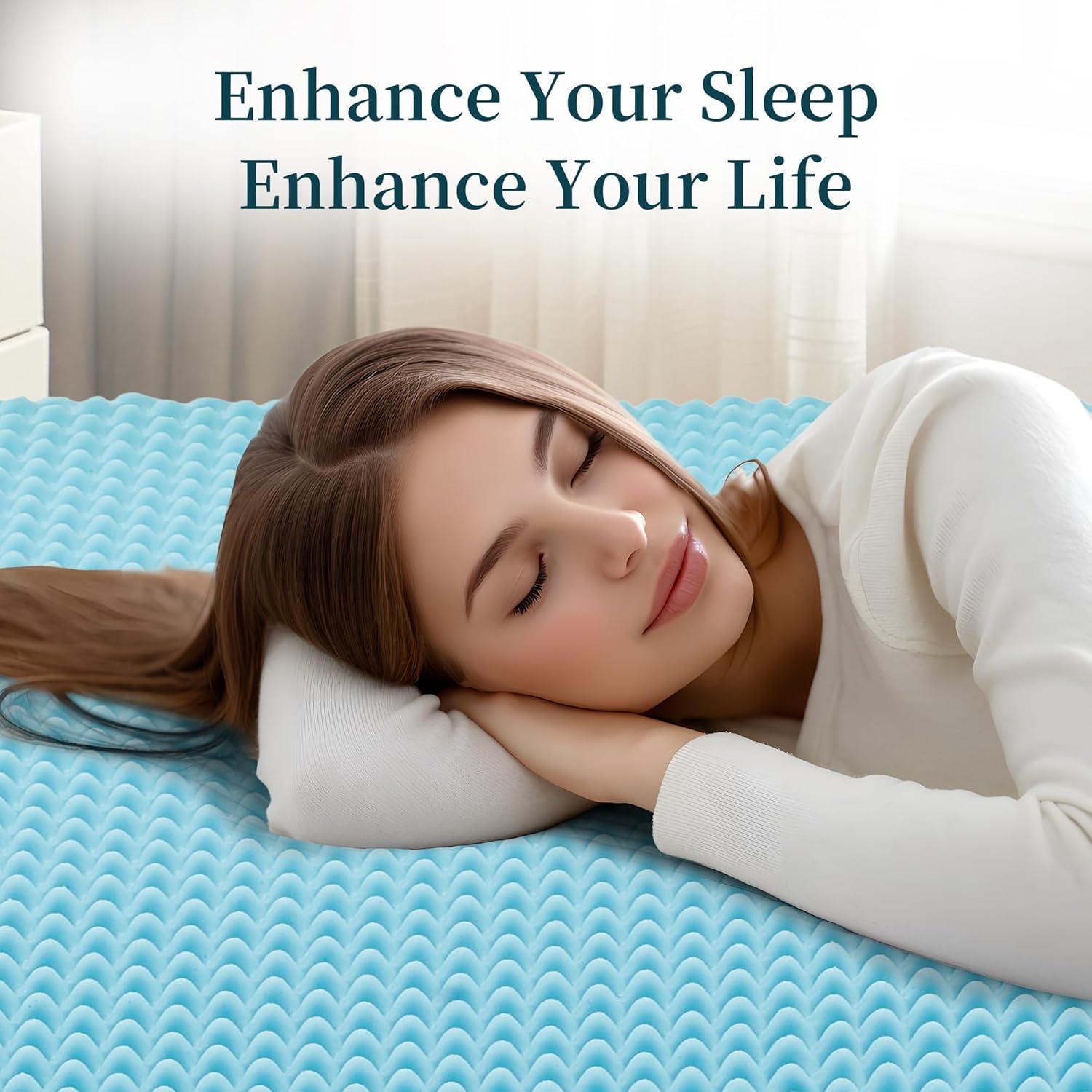 Cubierta de colchón Zyerch 2" Individual Espuma Viscoelástica