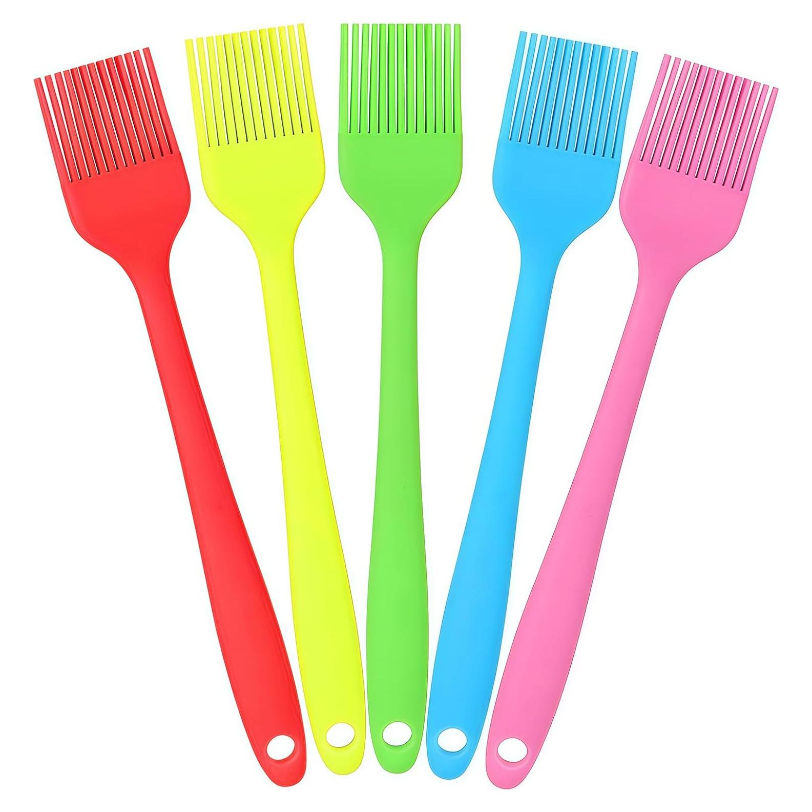 Brocha de Silicona para Basting Hokisei, 5 Colores, 21 cm