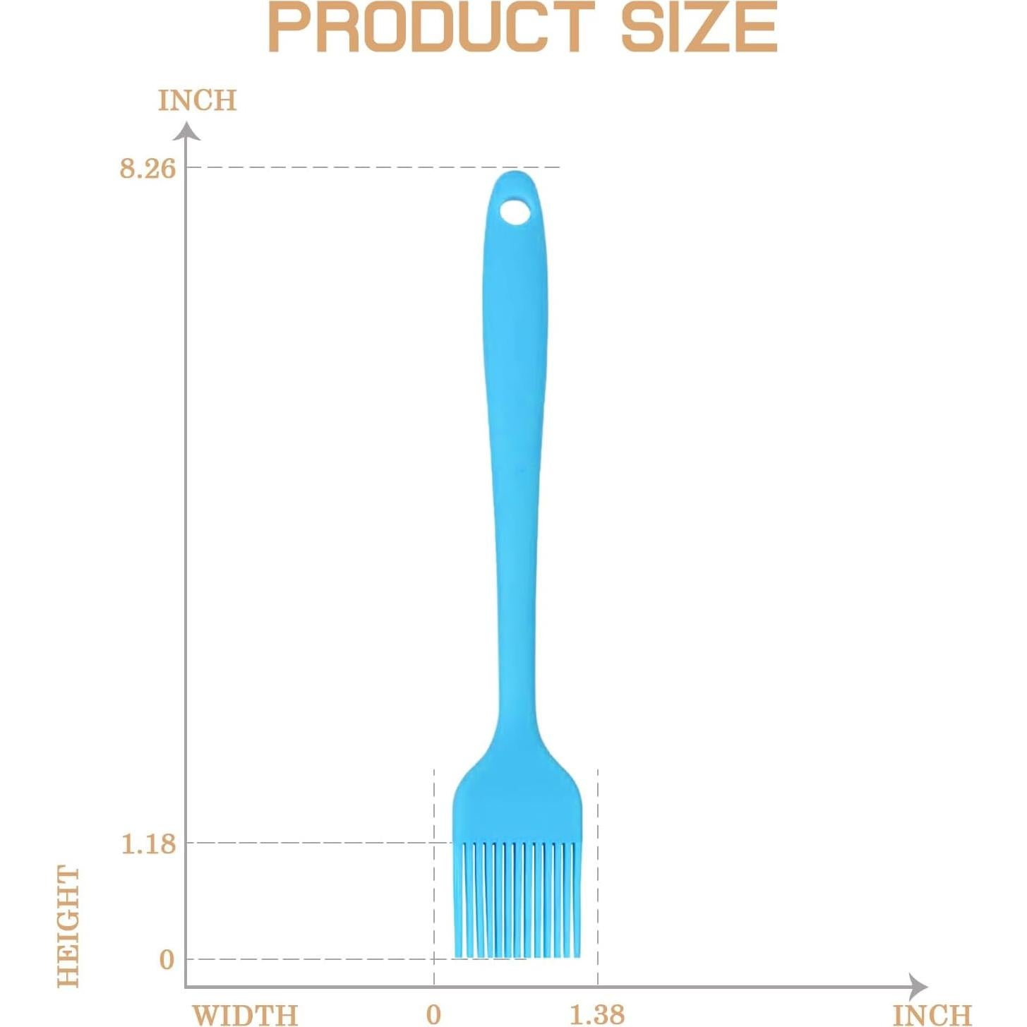 Brocha de Silicona para Basting Hokisei, 5 Colores, 21 cm