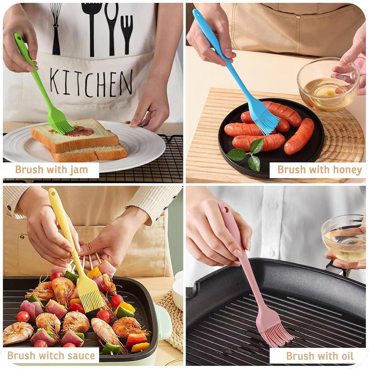 Brocha de Silicona para Basting Hokisei, 5 Colores, 21 cm