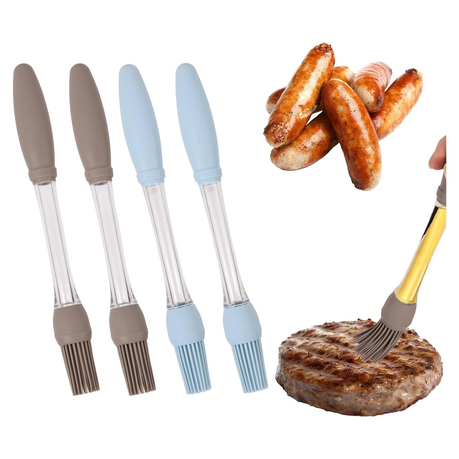 4 Cepillos de Cocina Silicona Resistente al Calor Lasuroa