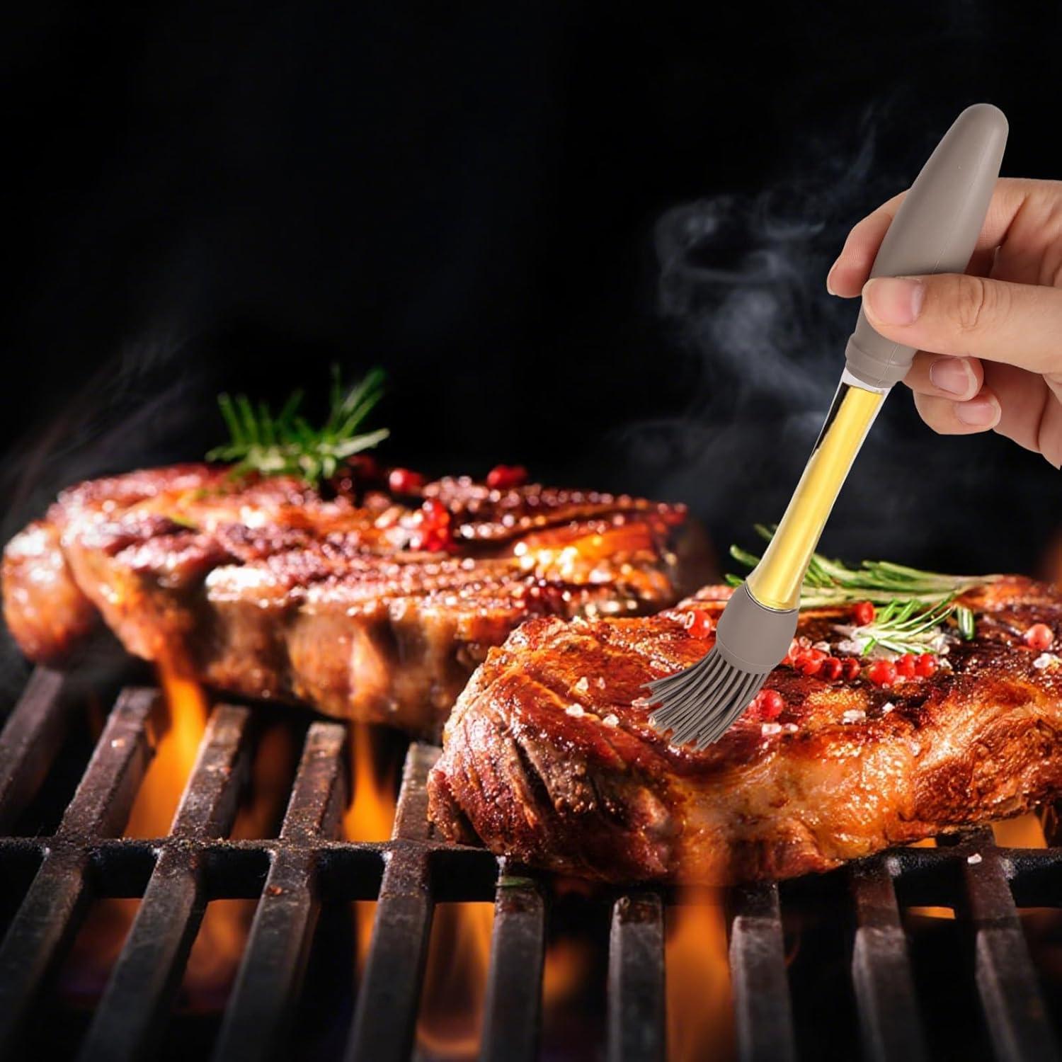 4 Cepillos de Cocina Silicona Resistente al Calor Lasuroa