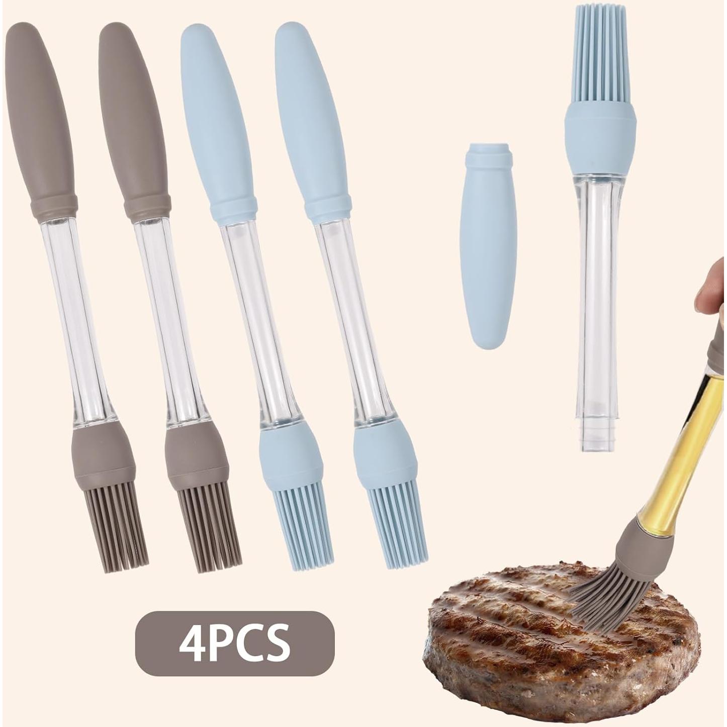 Set de 4 Brochas de Silicona Resistente al Calor Lyreh