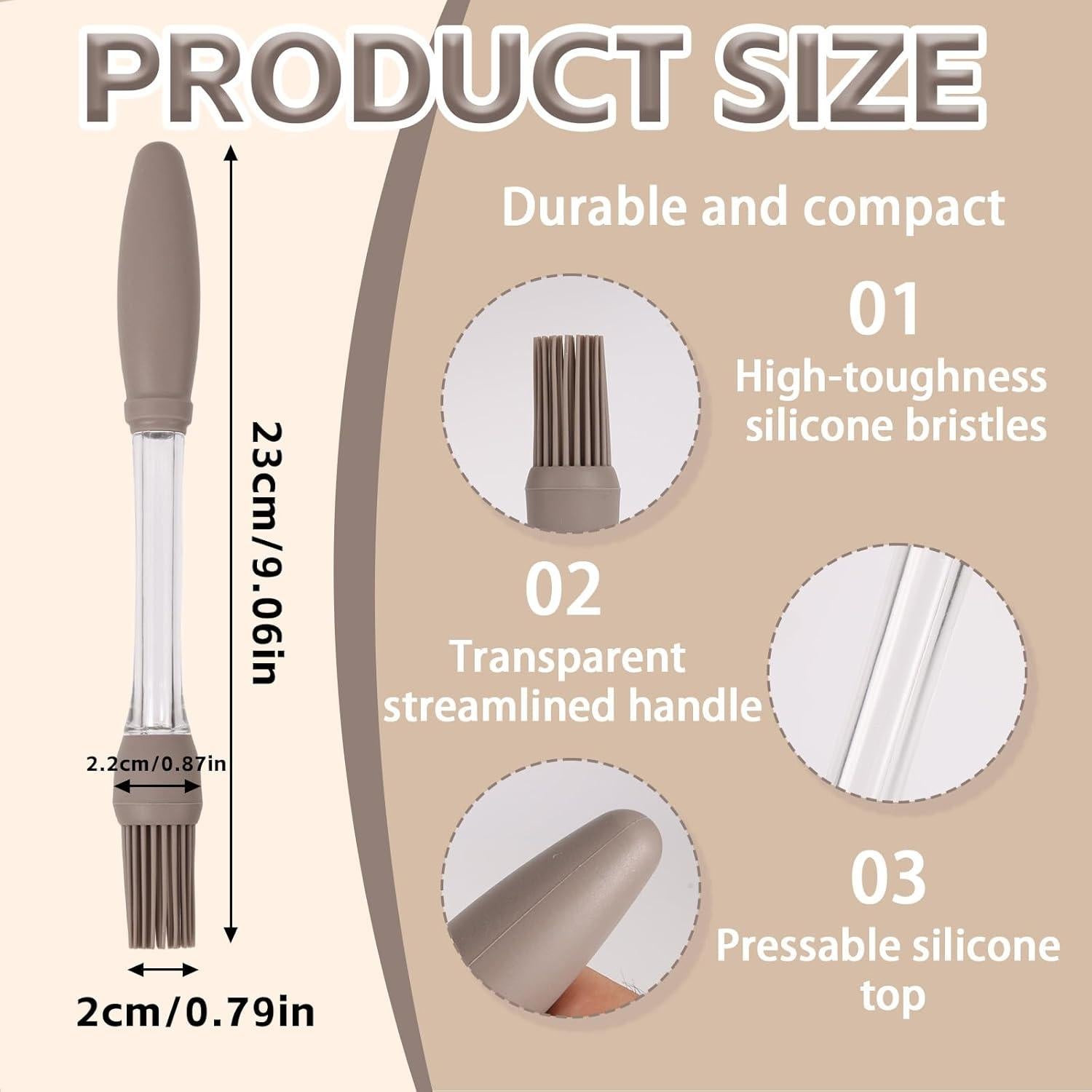 Juego de 6 brochas de cocina de silicona Lyreh resistentes al calor