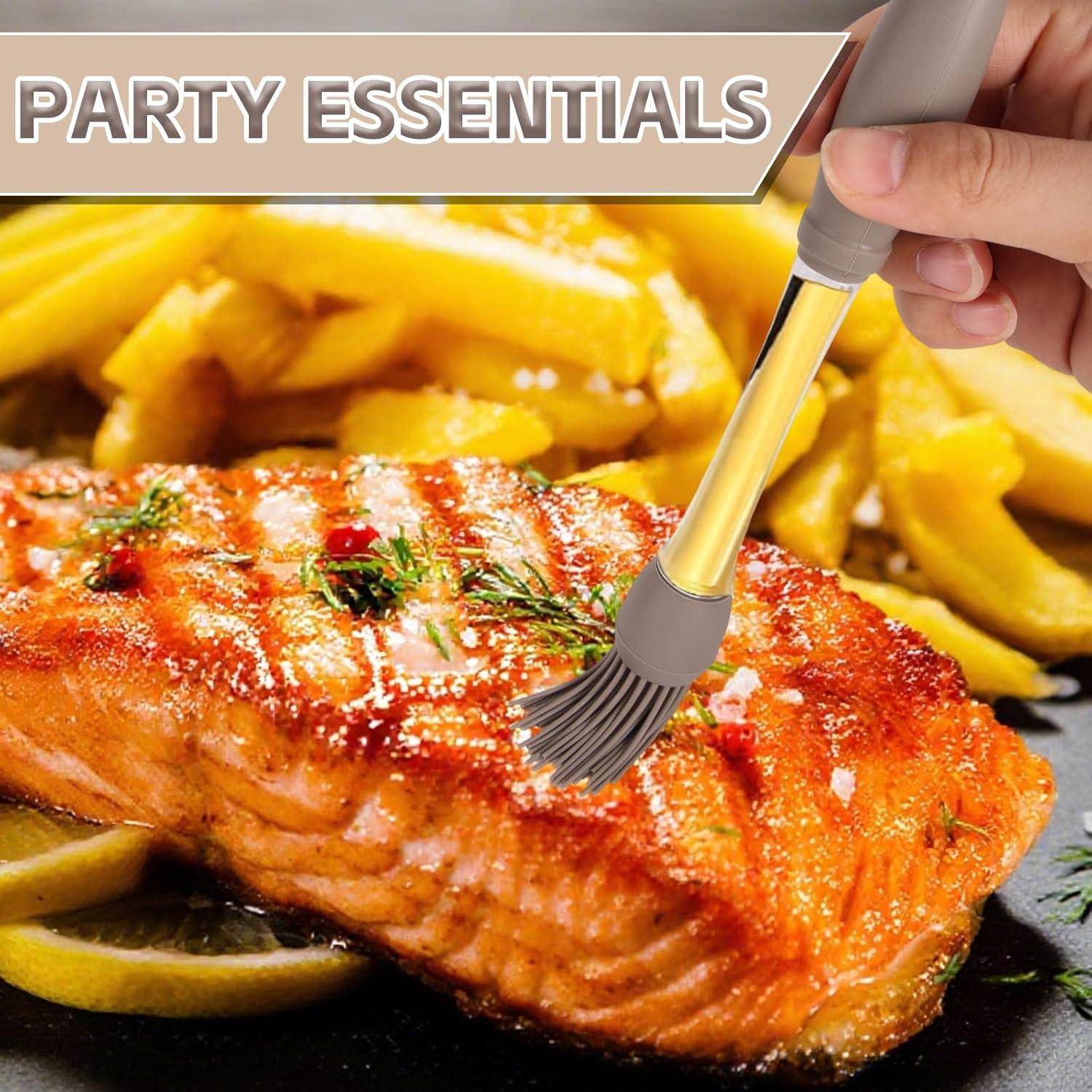 Juego de 6 brochas de cocina de silicona Lyreh resistentes al calor