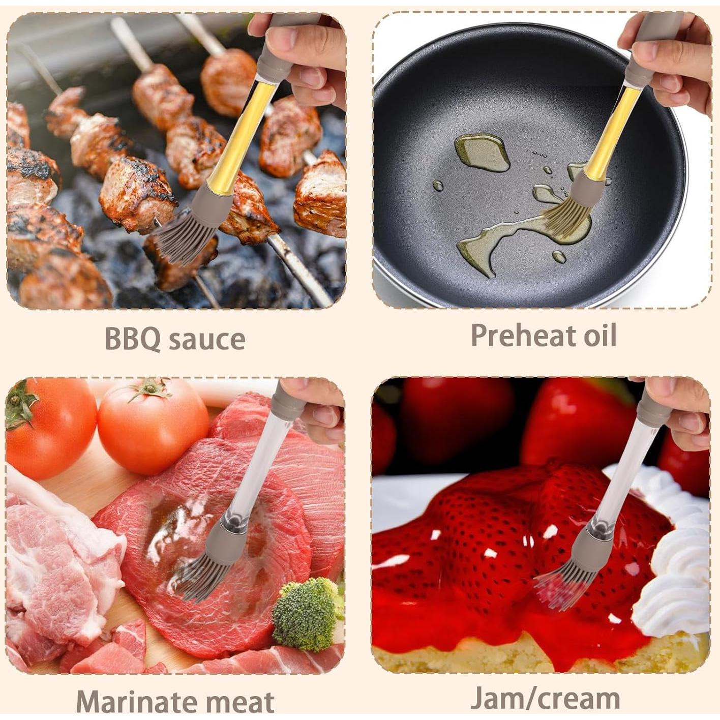 Juego de 6 brochas de cocina de silicona Lyreh resistentes al calor