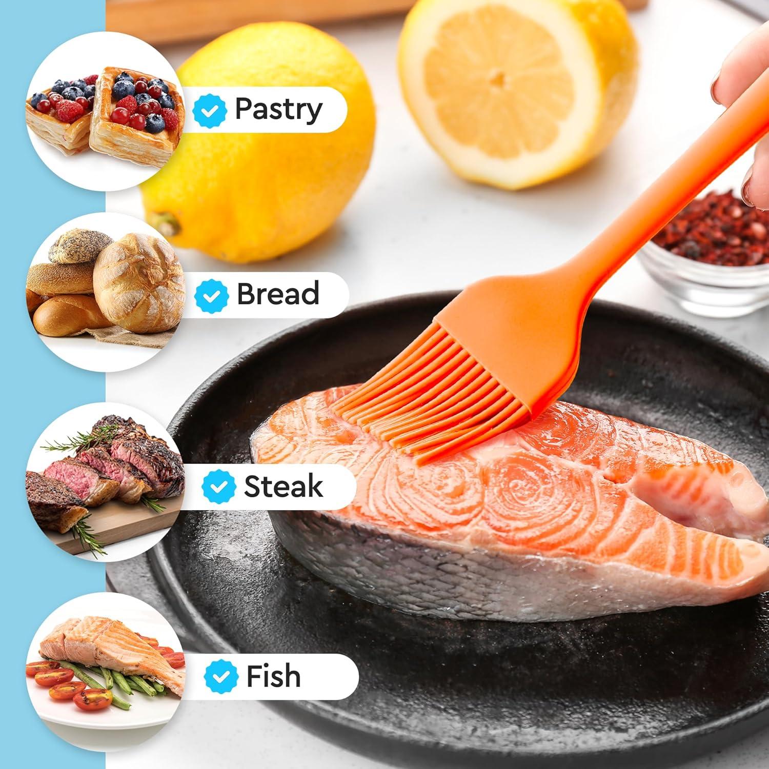 Juego de 4 Brochas de Silicona Zulay para Pastelería