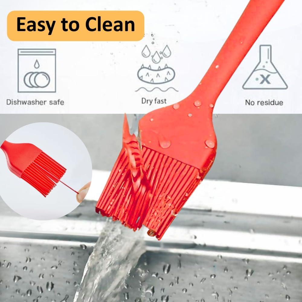 Brocha de Silicona Dwlire 2pcs Resistente al Calor 21.1cm