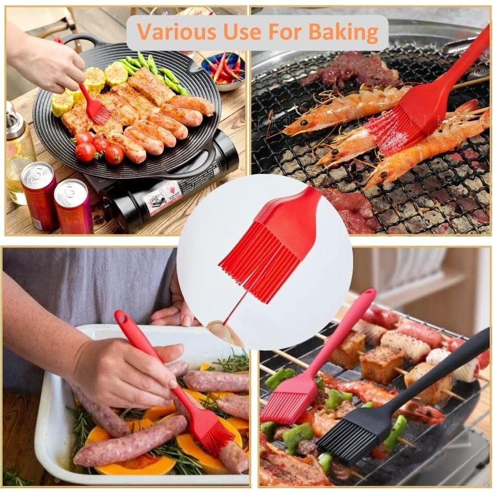 Brocha de Silicona Dwlire 2pcs Resistente al Calor 21.1cm