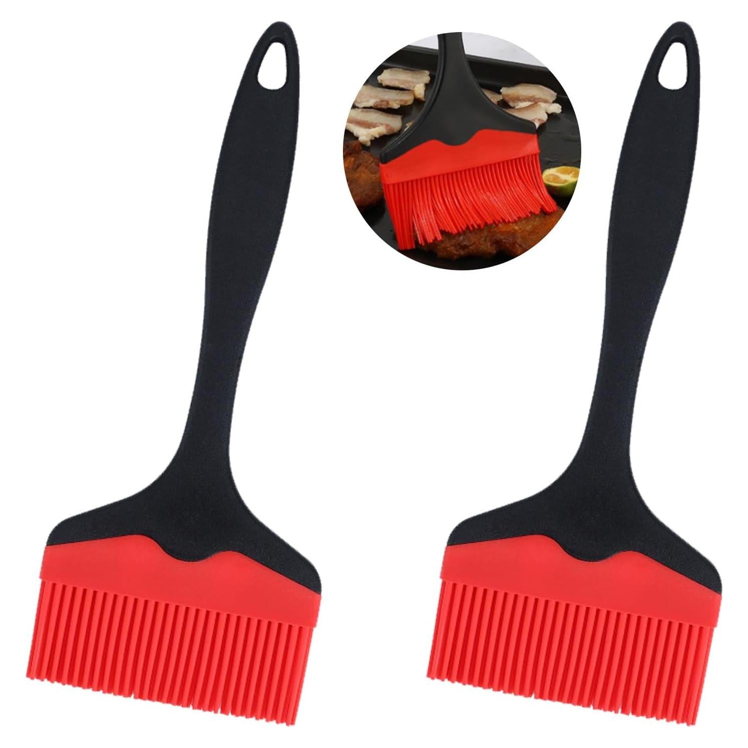 Paquete de 2 Pinceles de Silicona Resistente al Calor SIXDAWANJIA