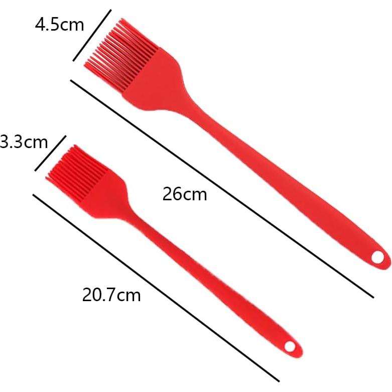 2 Piezas Brochas de Silicona LannuMet para Untar Salsas