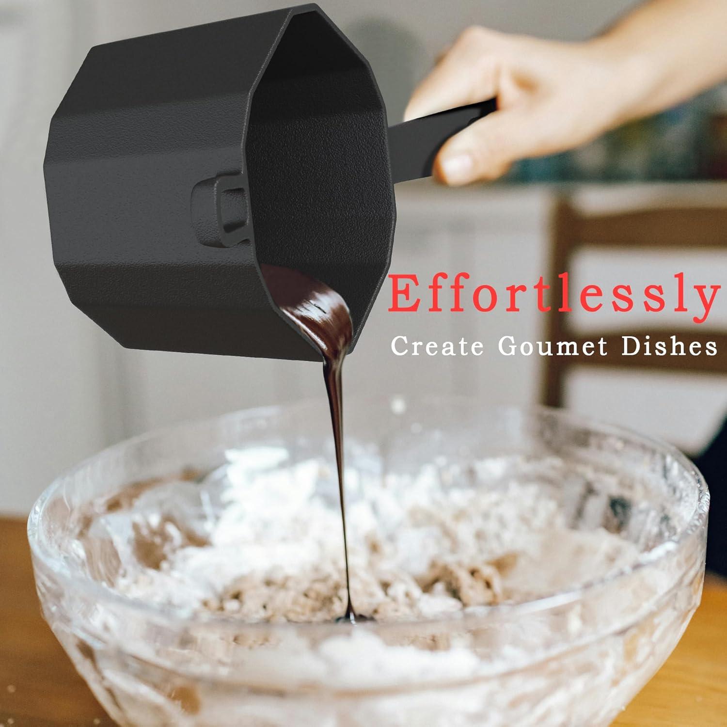 Cacerola de Hierro Fundido UKENEM 0.5kg con Tapa y Utensilios