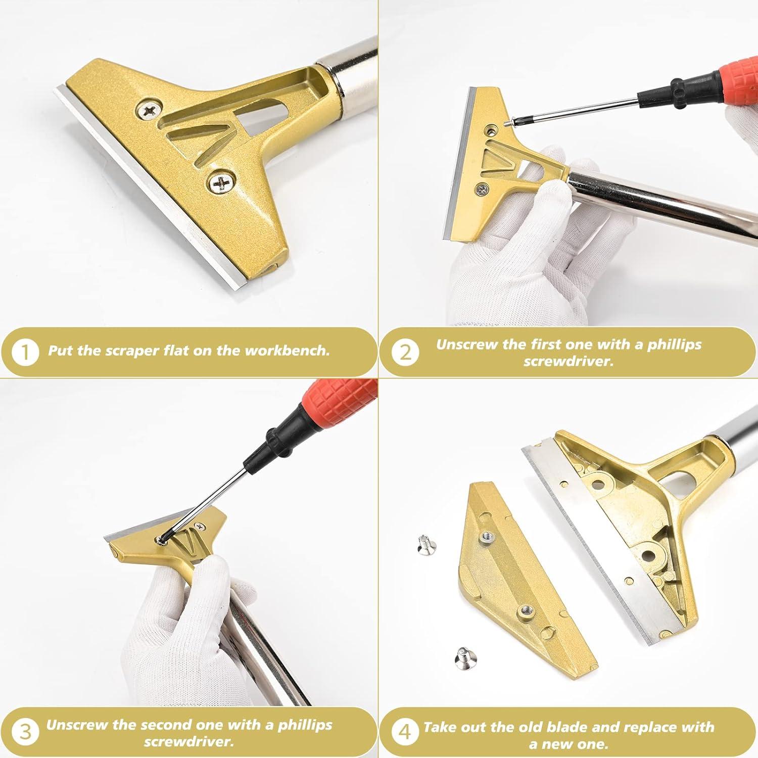 Raspador de Grill Plano Ehdis 4 Pulgadas con 10 Cuchillas