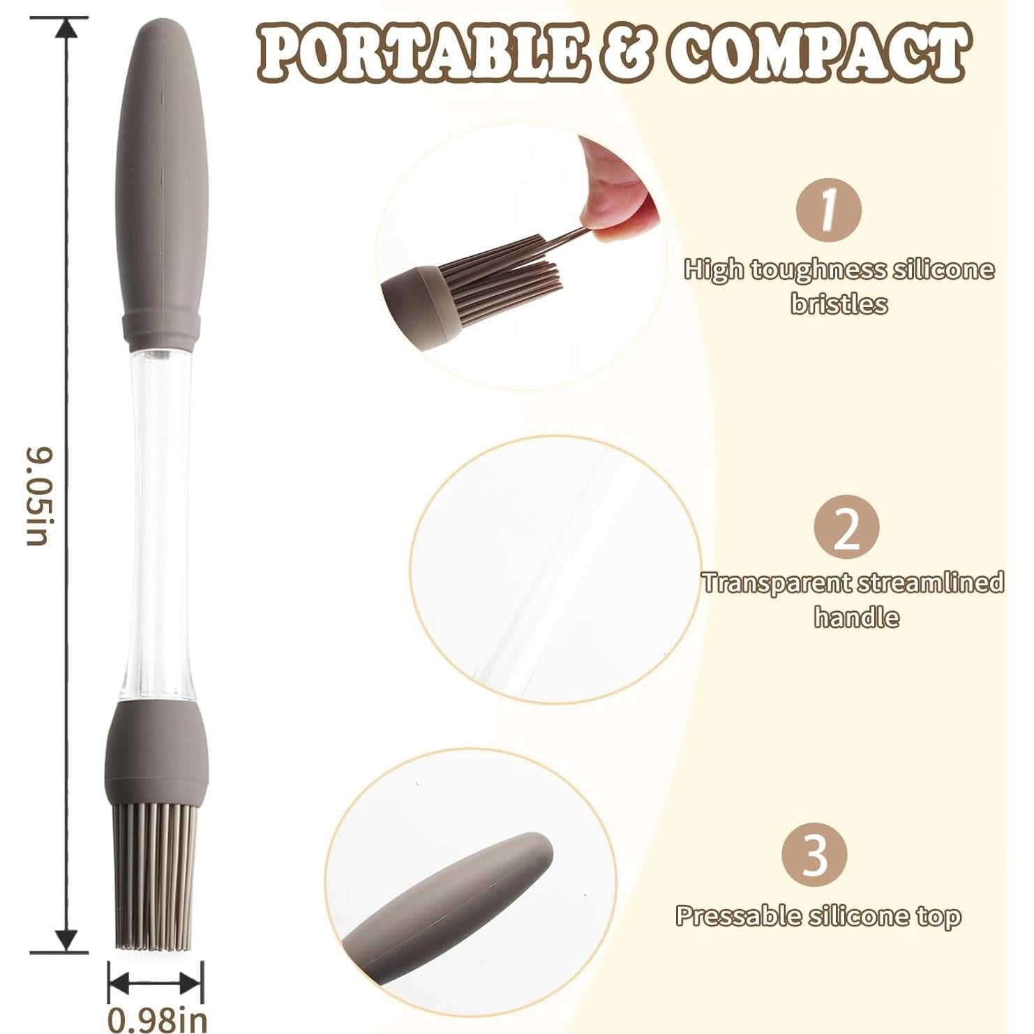 Brochas de Silicona para Basting Clapery - Paquete de 4