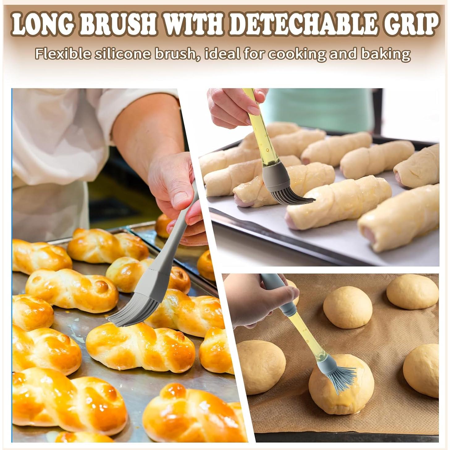 Brochas de Silicona para Basting Clapery - Paquete de 4