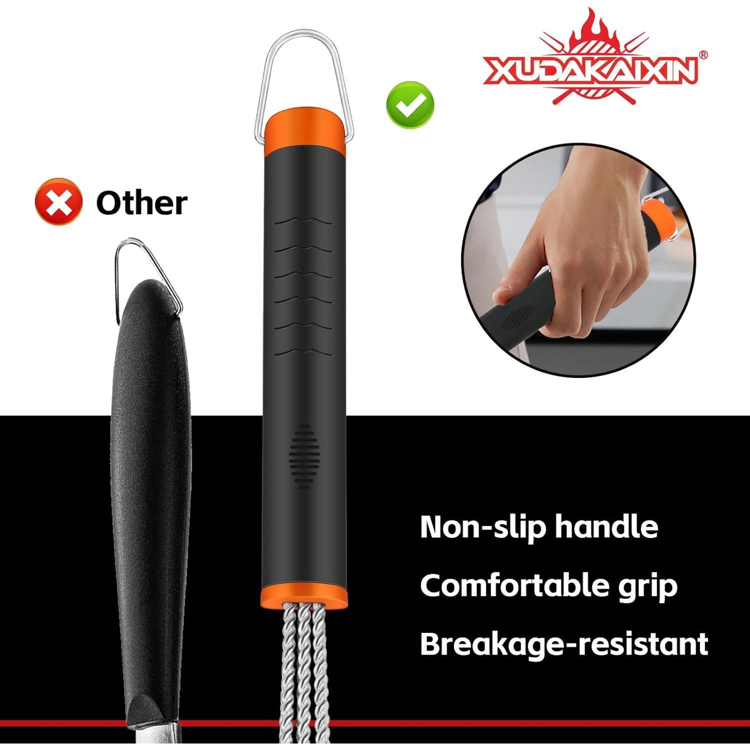 Cepillo y Raspador para Parrilla XUDAKAIXIN Nylon 422g