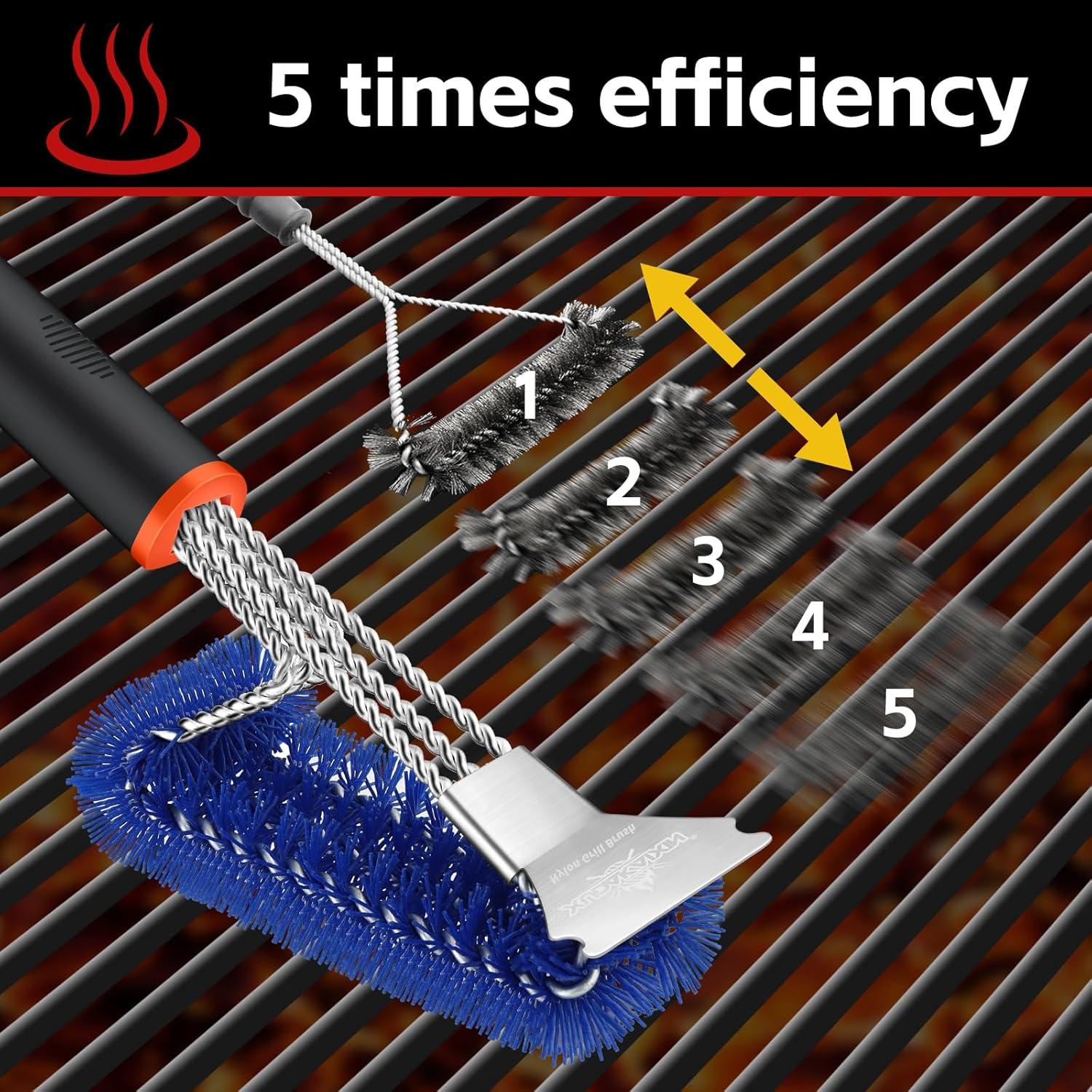 Cepillo y Raspador para Parrilla XUDAKAIXIN Nylon 422g