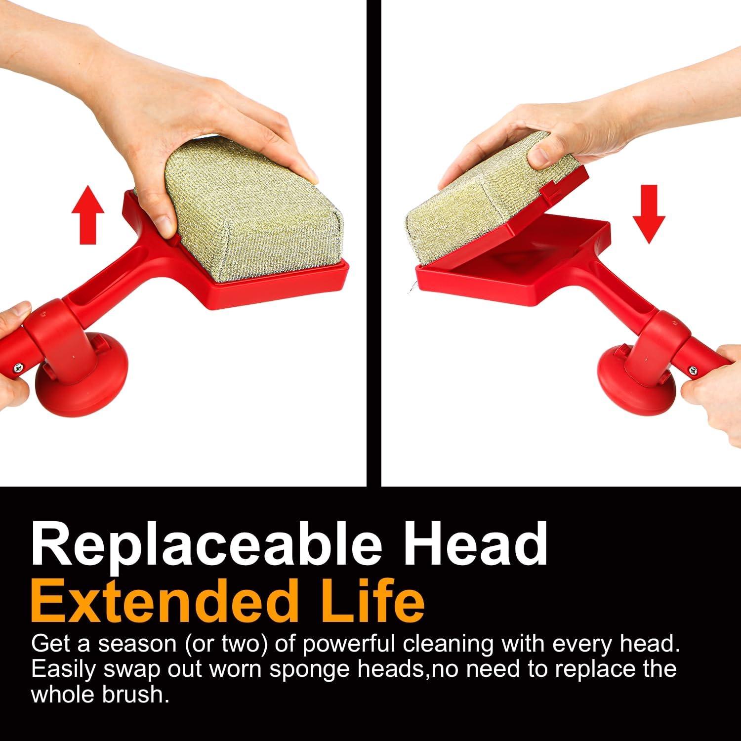 Cepillo Limpiador de Parrilla EEFINITE con Cabeza Reemplazable