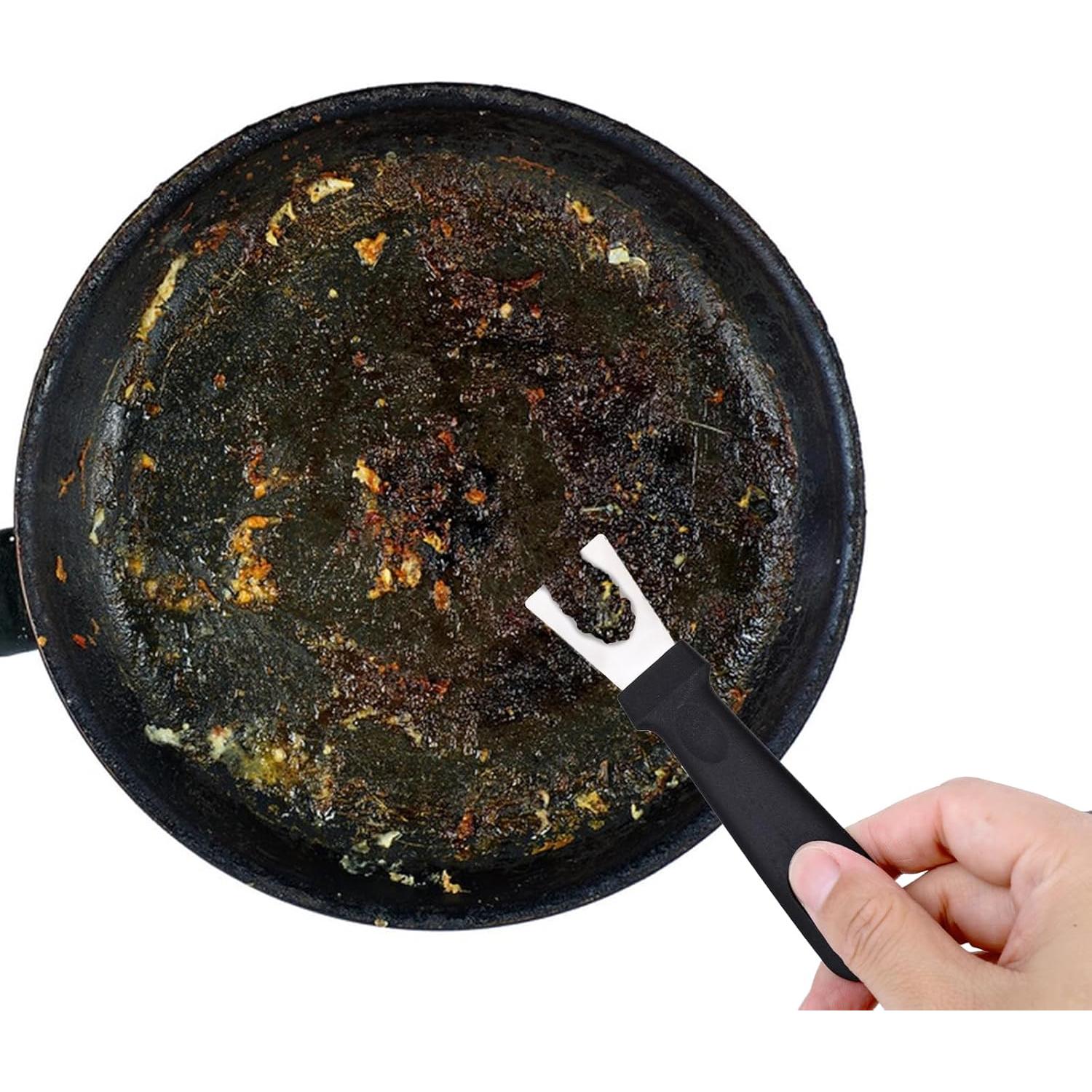 Paquete de 4 Raspadores de Acero Inoxidable Trinkrittey