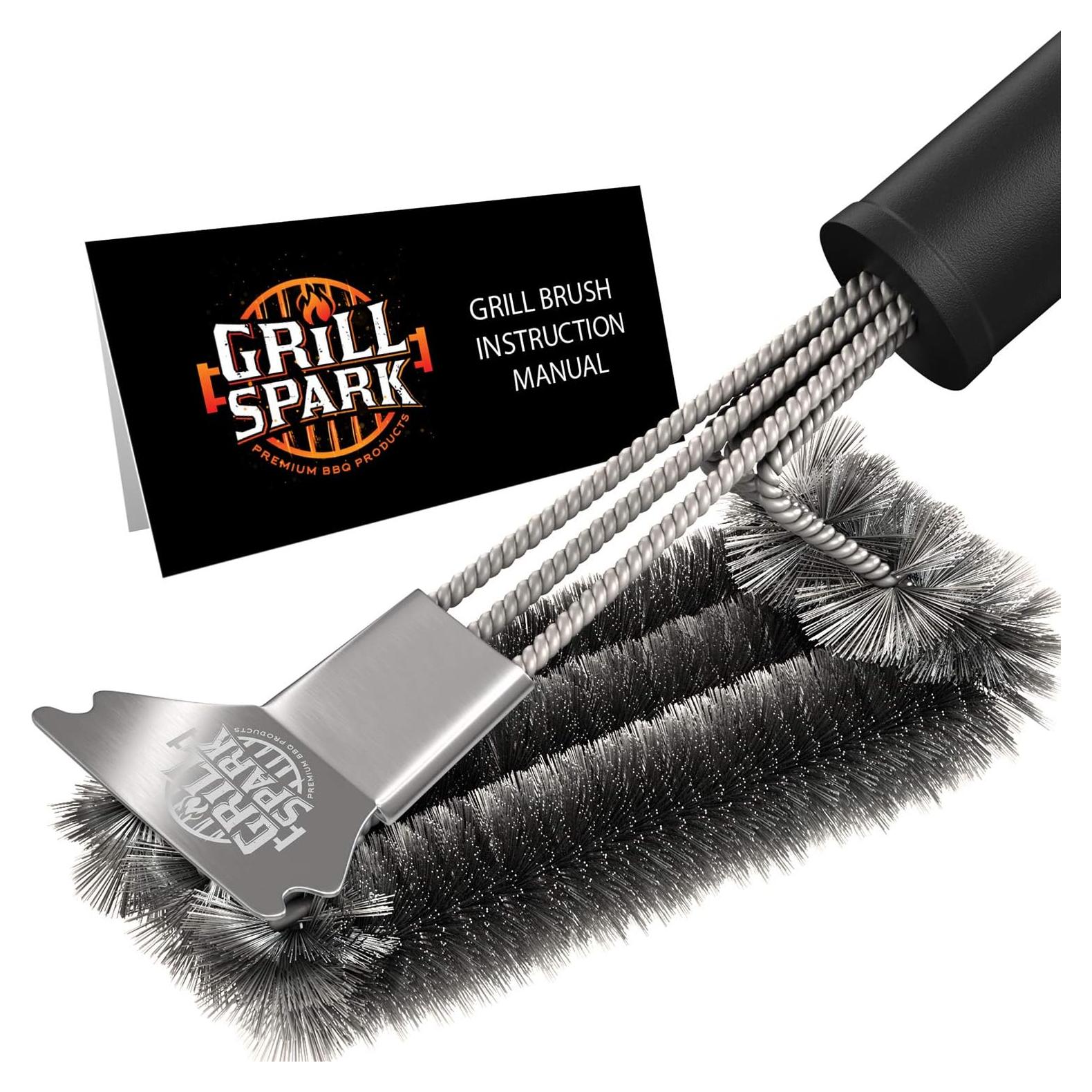 Cepillo y Raspador para Parrilla BBQ Grill Spark 45.72 cm