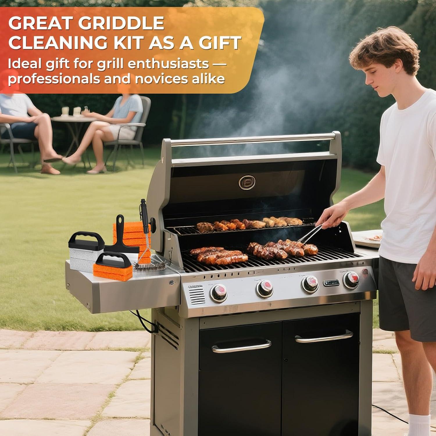 Kit de Limpieza para Plancha EWFEN - Raspador, Almohadillas y Mangos