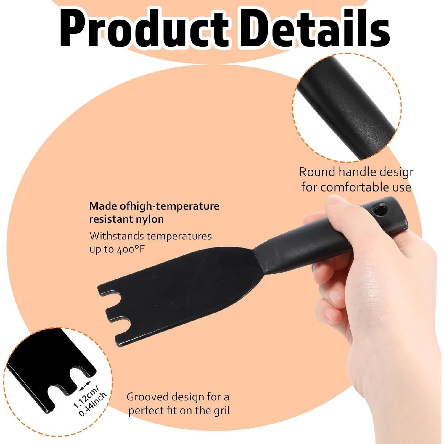 Raspador de Parrilla 2 Piezas Nogeqi Antiadherente Resistente al Calor