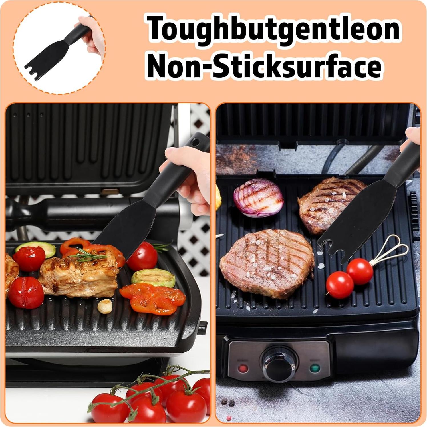 Raspador de Parrilla 2 Piezas Nogeqi Antiadherente Resistente al Calor