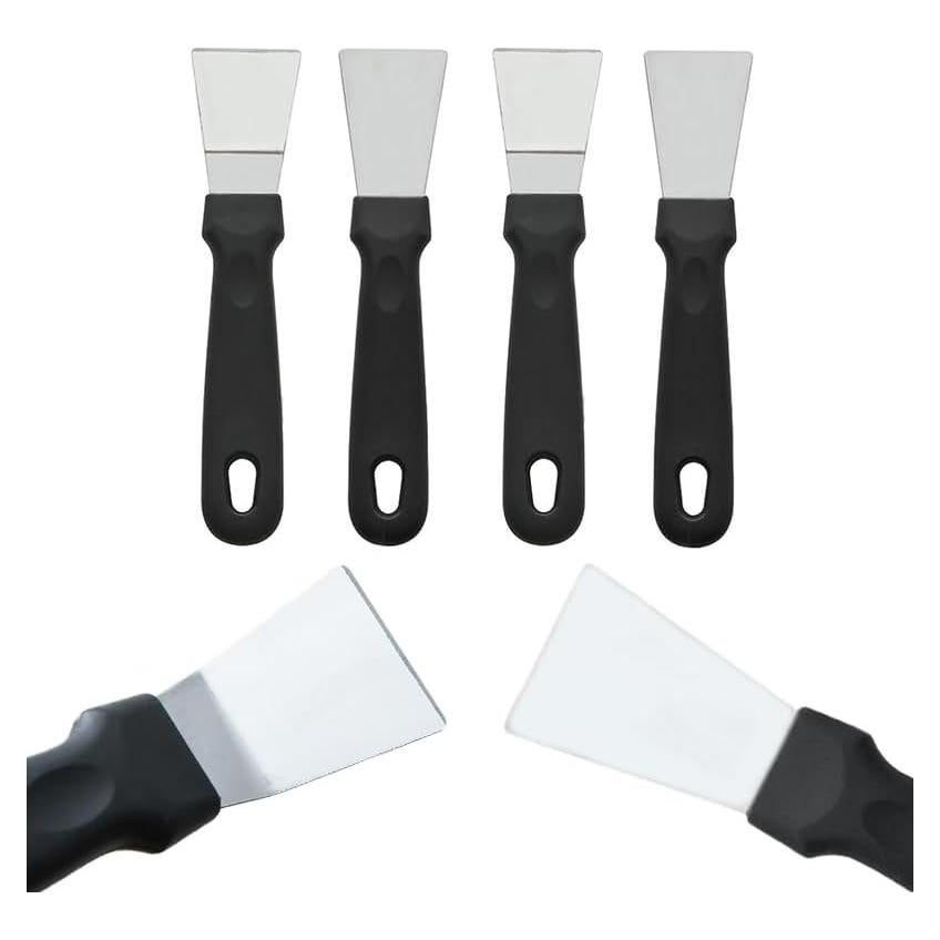 Paquete de 4 Raspadores de Acero Inoxidable Yopolaz 19.8x16.9cm