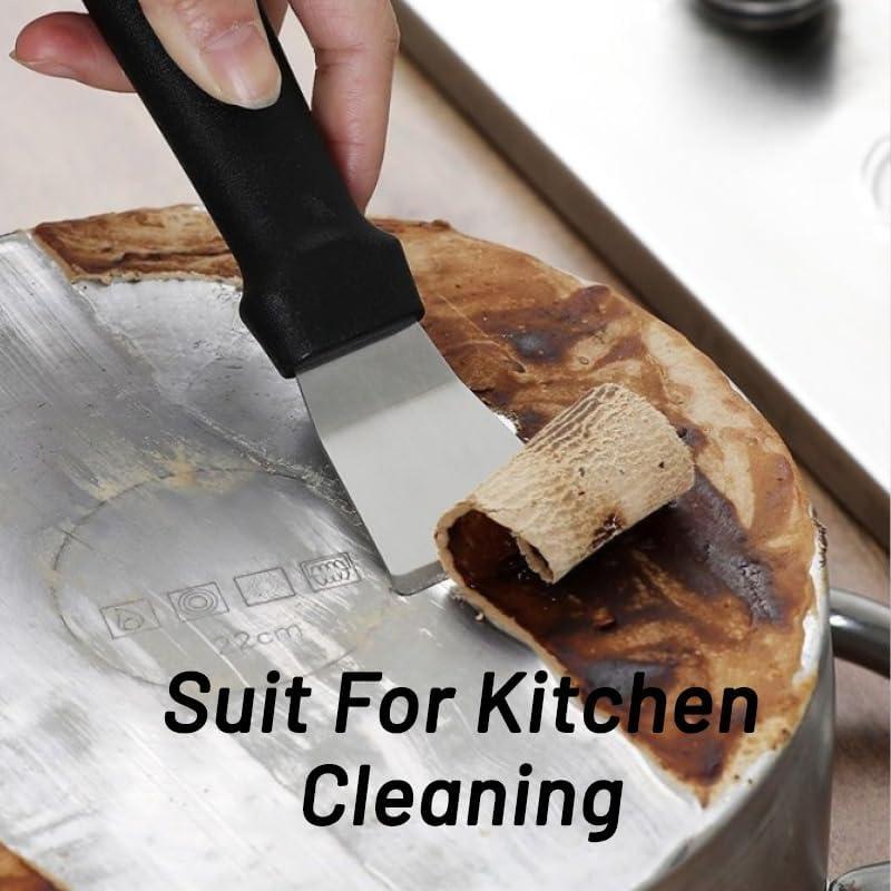 Paquete de 4 Raspadores de Acero Inoxidable Yopolaz 19.8x16.9cm