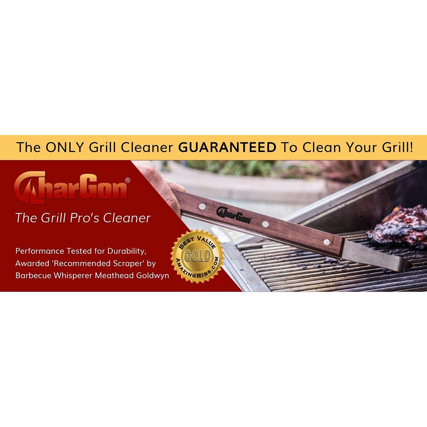 Herramienta de Limpieza de Parrillas CharGon Acero Inoxidable