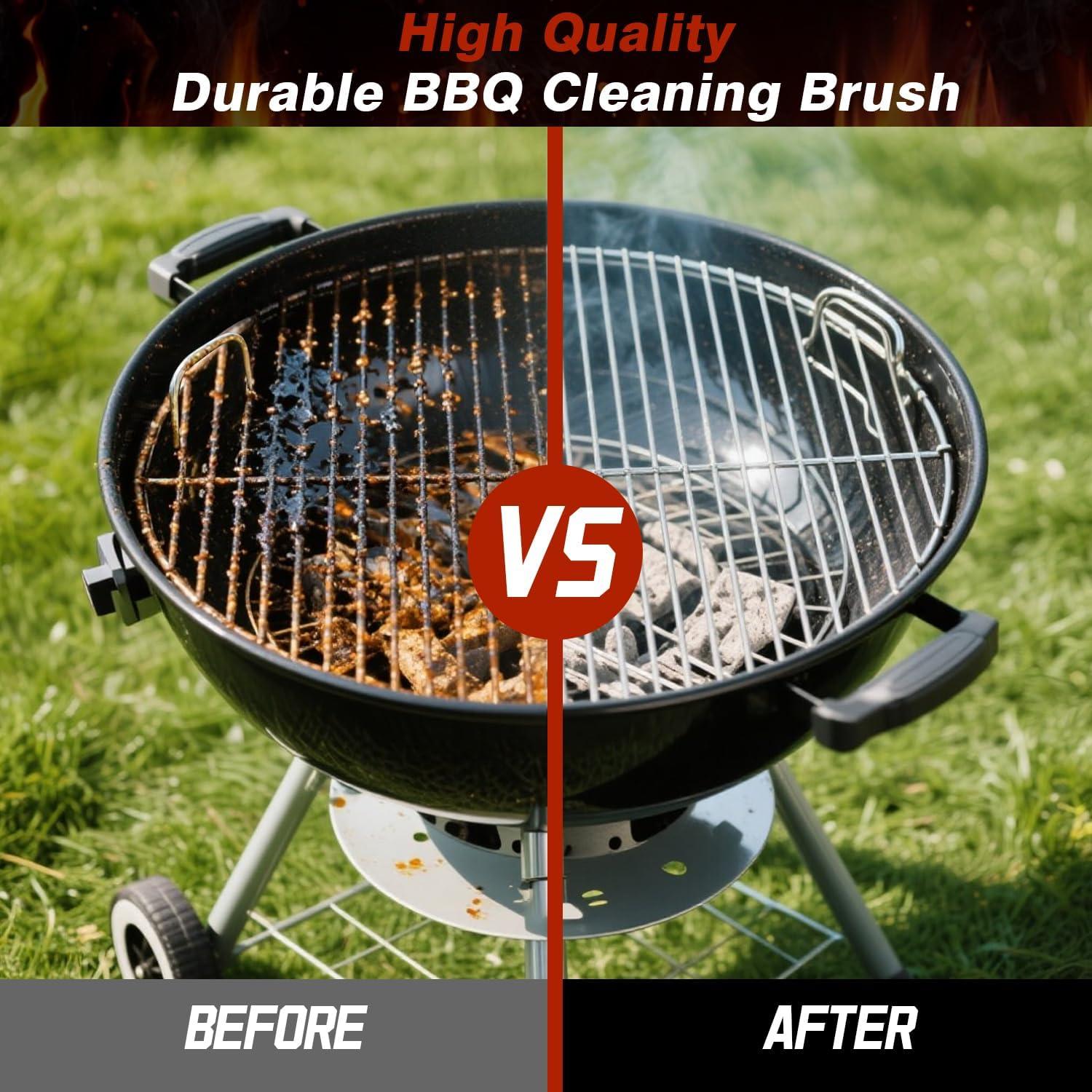 Kit de limpieza para parrilla Unichefry - Cepillo y raspador