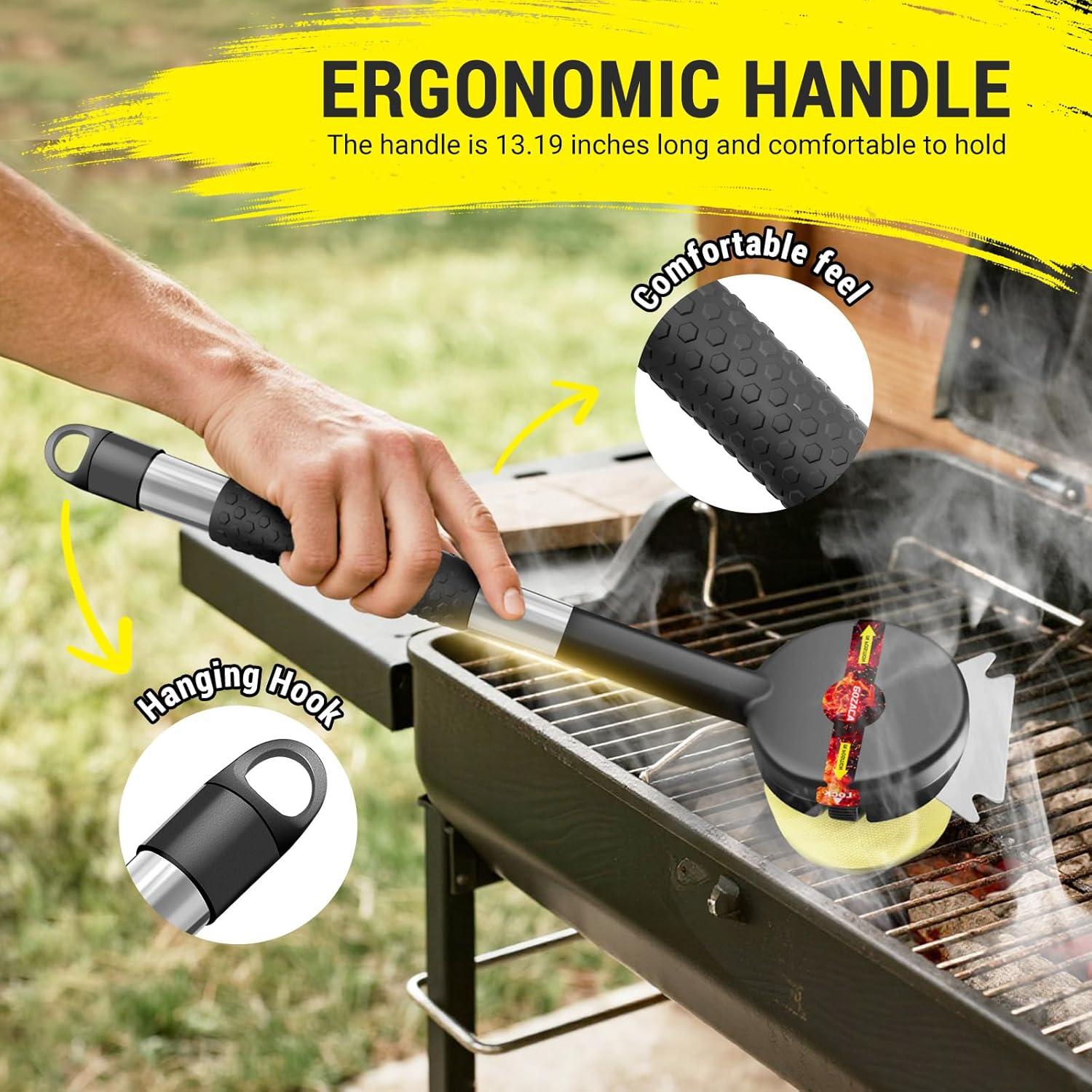 Cabezal de limpieza para parrilla Gozaca RSA-02, acero inoxidable