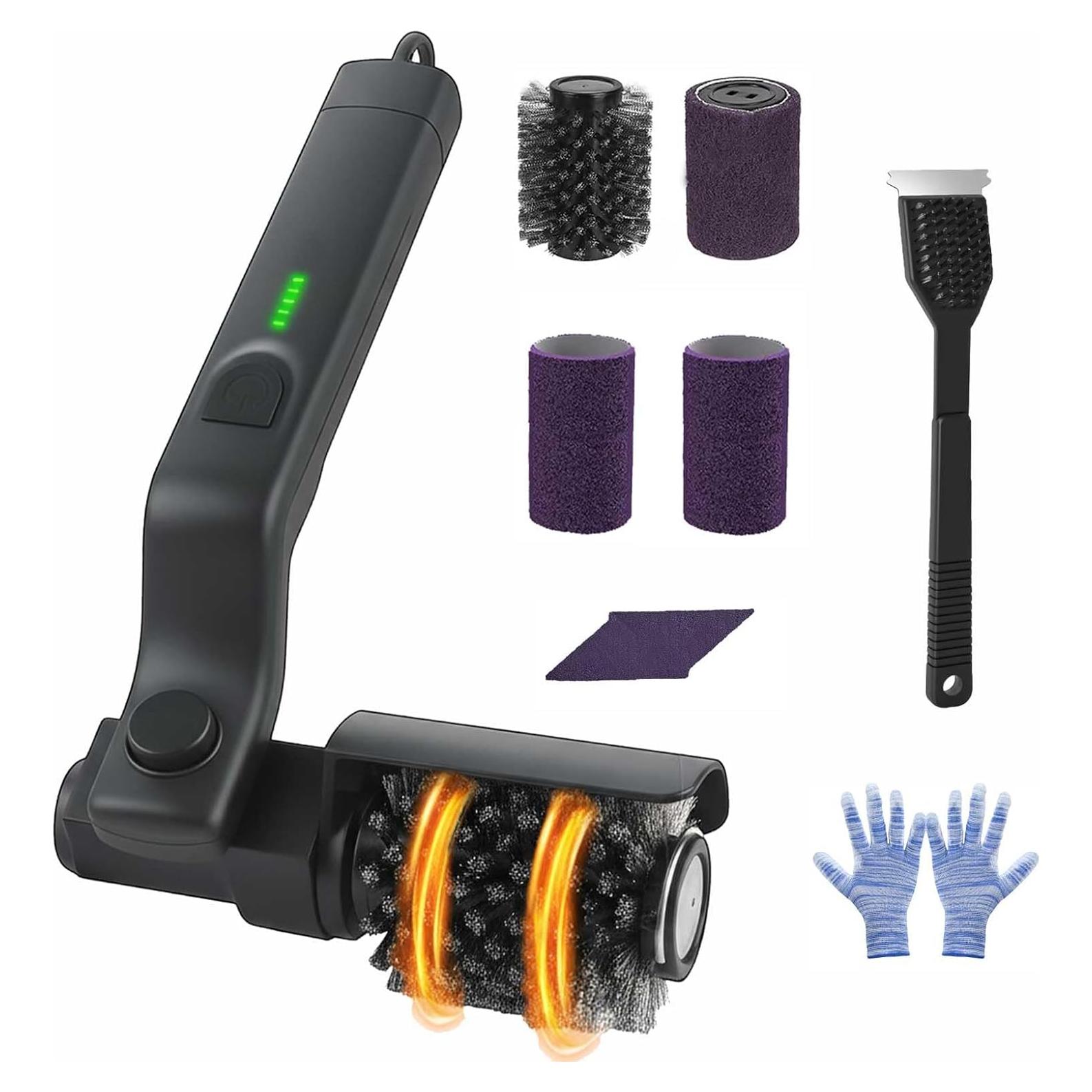 Cepillo Limpiador Eléctrico GlamChi LZ-8057 para Parrillas