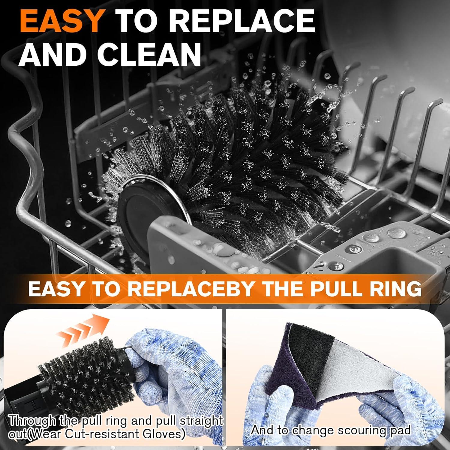 Cepillo Limpiador Eléctrico GlamChi LZ-8057 para Parrillas