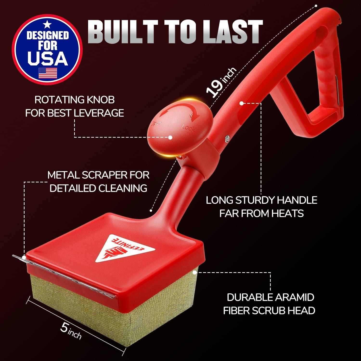 Cepillo de Parrilla a Vapor EEFINITE con Raspador y Mango Ergonómico