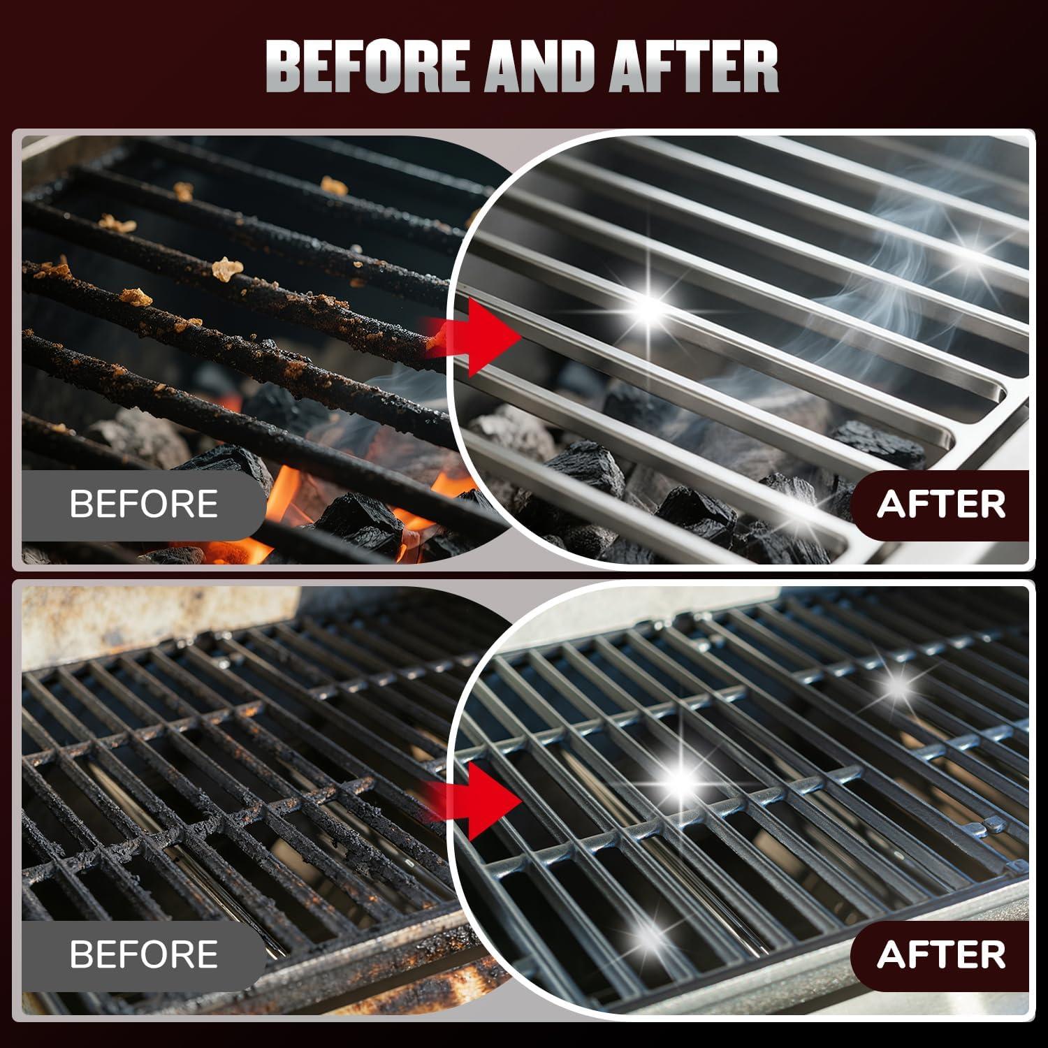 Cepillo de Parrilla a Vapor EEFINITE con Raspador y Mango Ergonómico