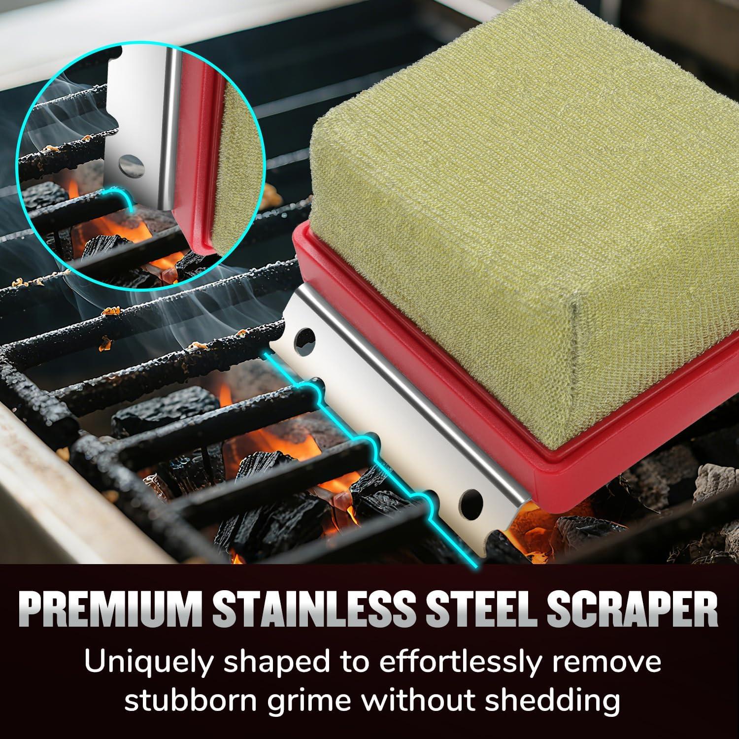 Cepillo de Parrilla a Vapor EEFINITE con Raspador y Mango Ergonómico