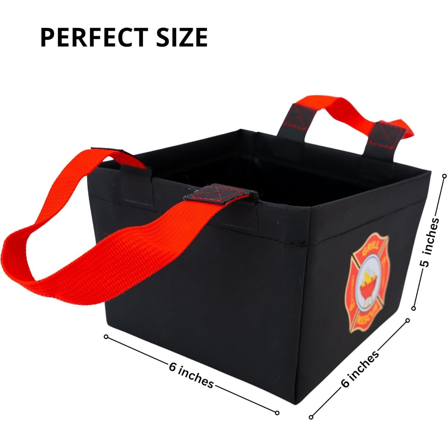 Cubeta Plegable Grill Rescue - Tanque de Inmersión Duradero 15.9x15.9cm