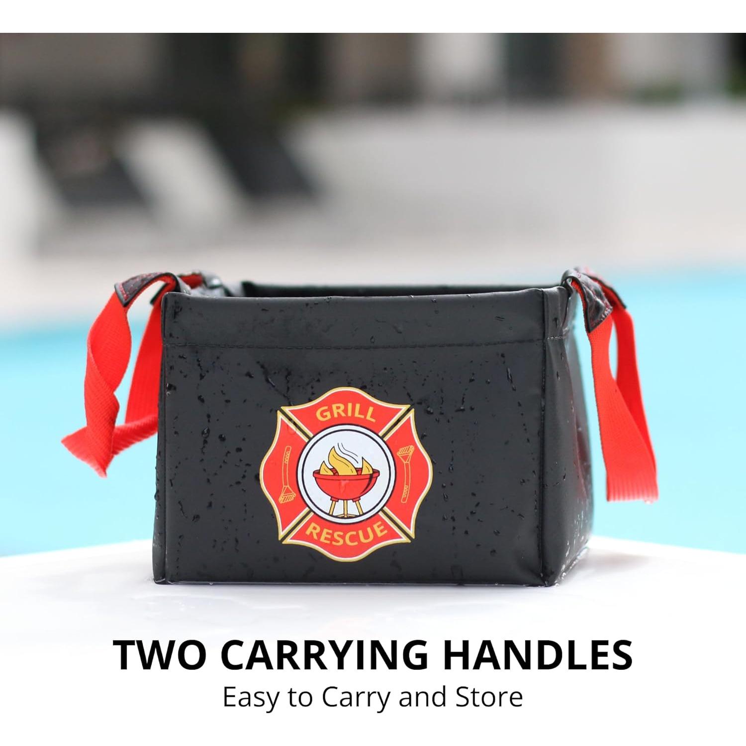 Cubeta Plegable Grill Rescue - Tanque de Inmersión Duradero 15.9x15.9cm