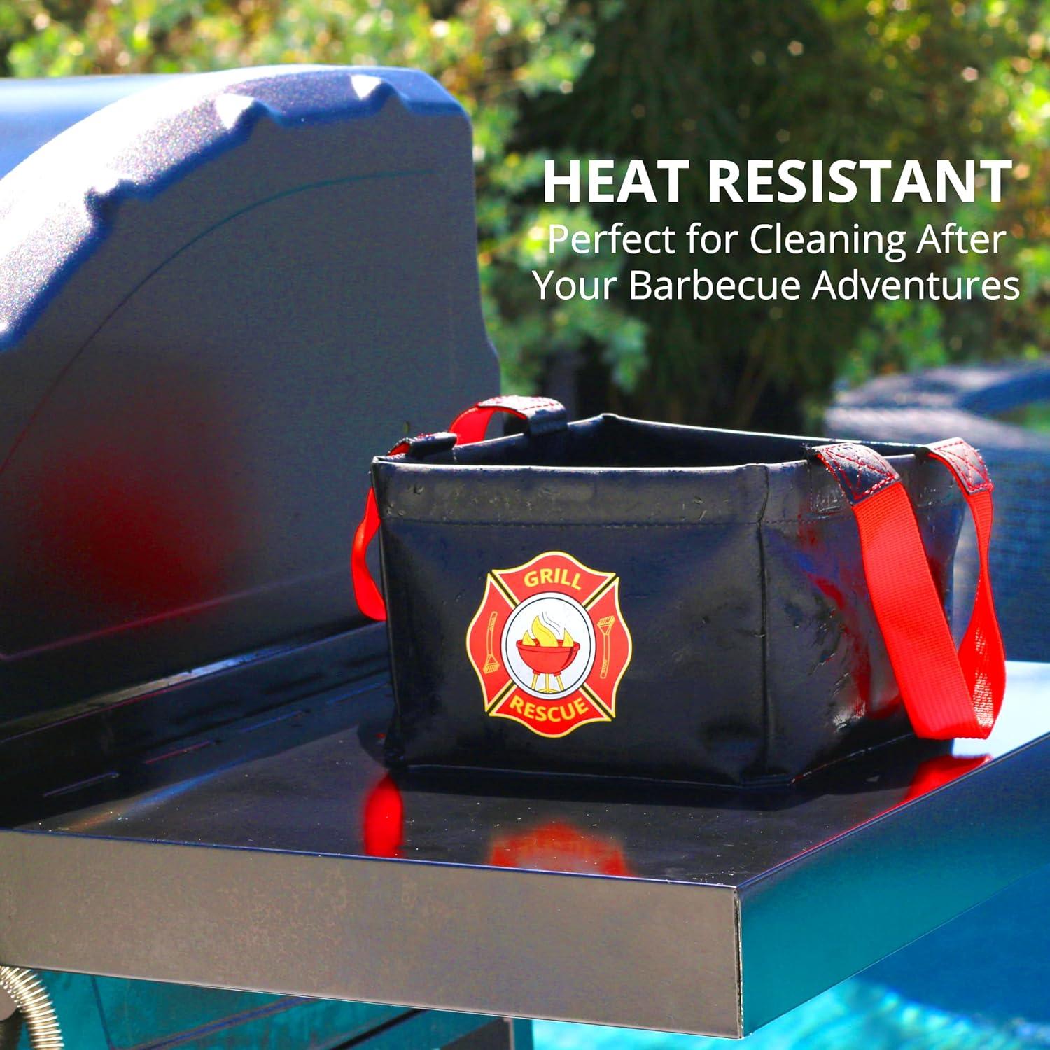 Cubeta Plegable Grill Rescue - Tanque de Inmersión Duradero 15.9x15.9cm