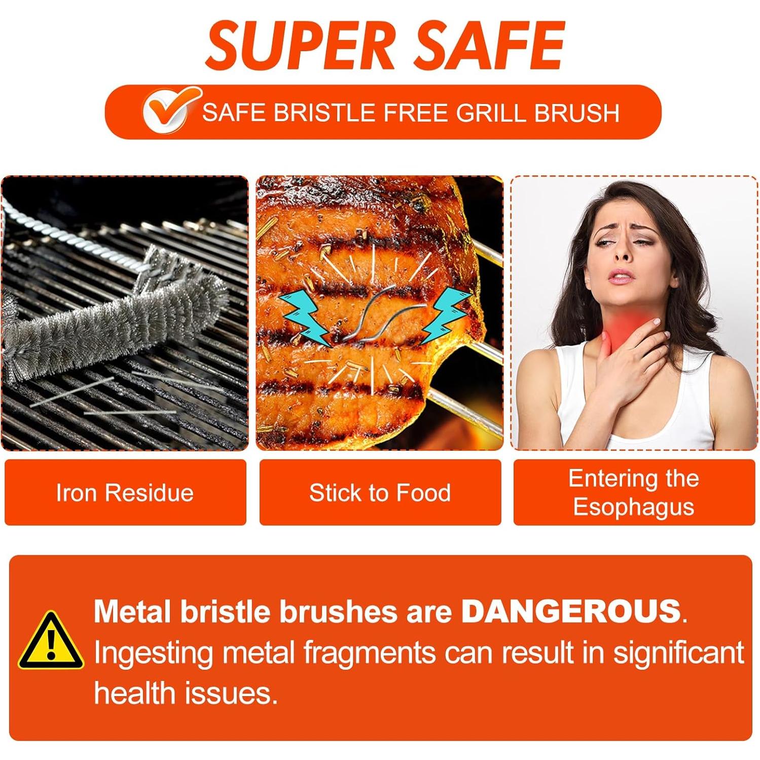 Cepillo Limpiador de Parrilla DR DAPPER B24E1 44.7cm