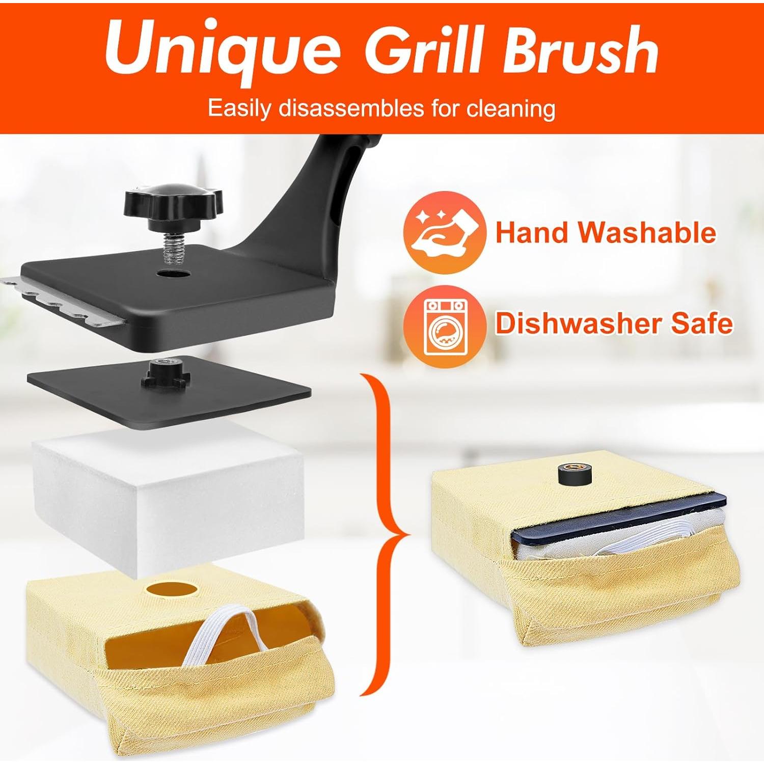 Cepillo Limpiador de Parrilla DR DAPPER B24E1 44.7cm