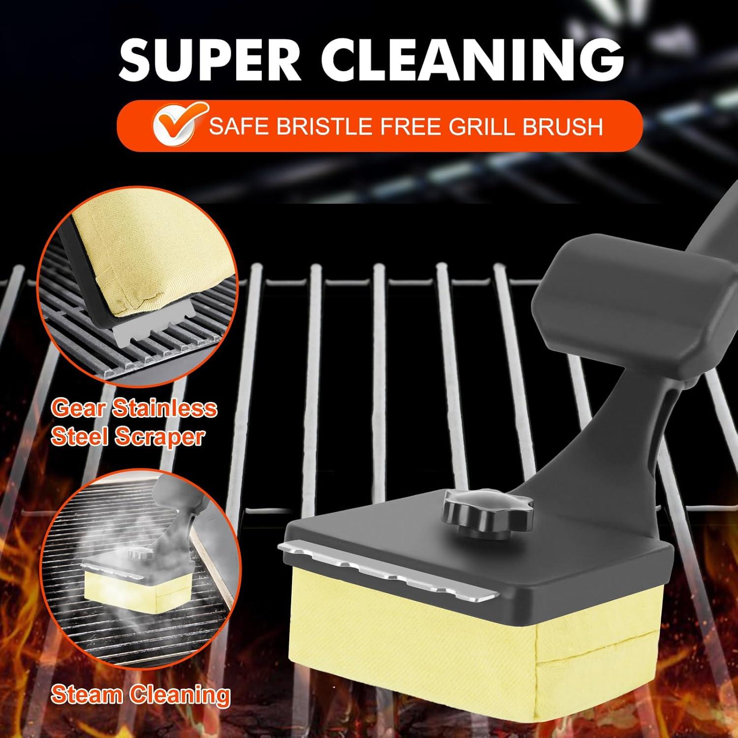 Cepillo Limpiador de Parrilla DR DAPPER B24E1 44.7cm