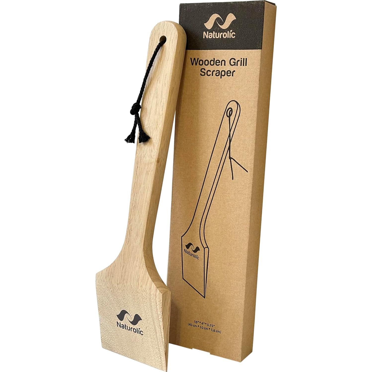 Raspador de Parrilla de Madera Ecológico Naturolic 35.5 cm