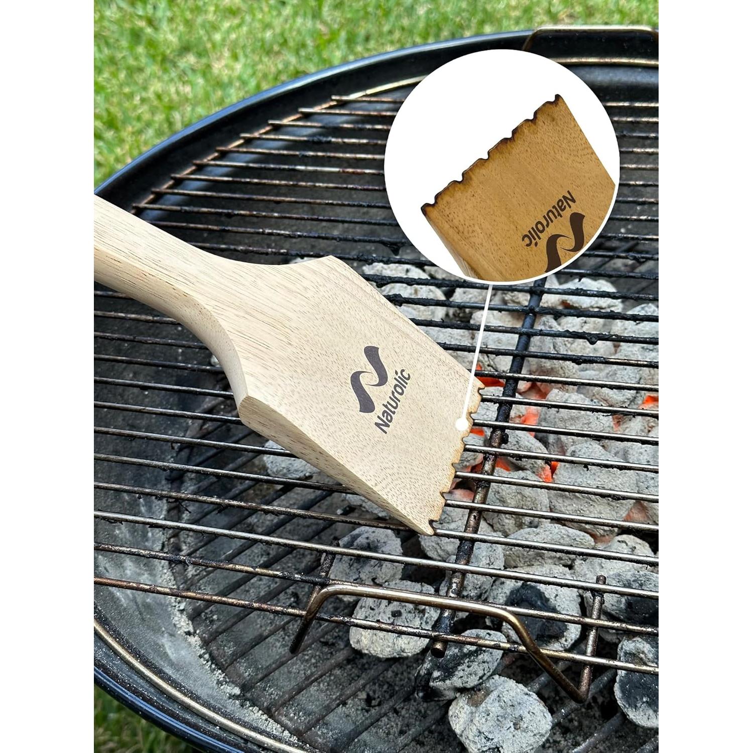 Raspador de Parrilla de Madera Ecológico Naturolic 35.5 cm