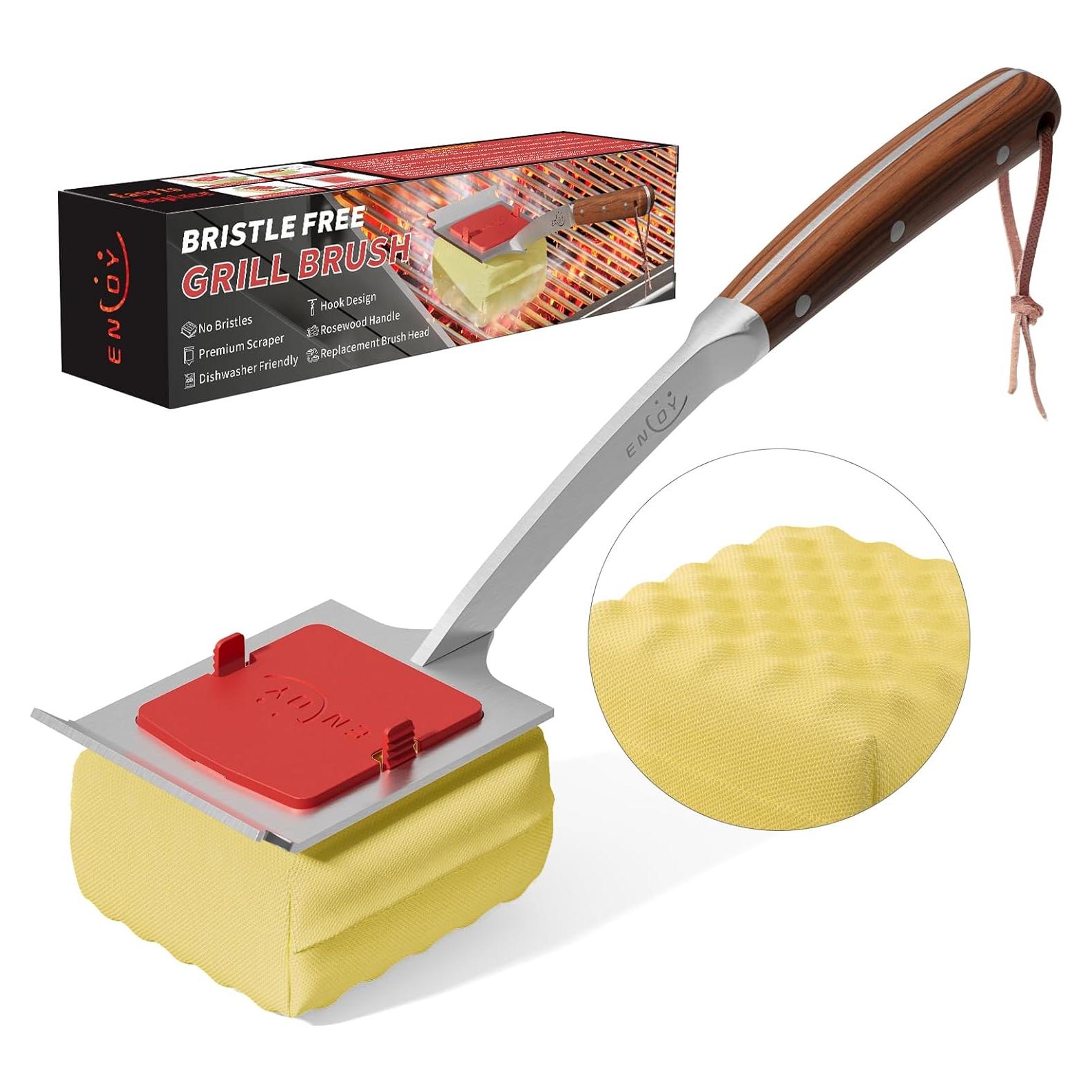 Cepillo para Parrilla ENLOY Sin Cerda 43 cm con Raspador