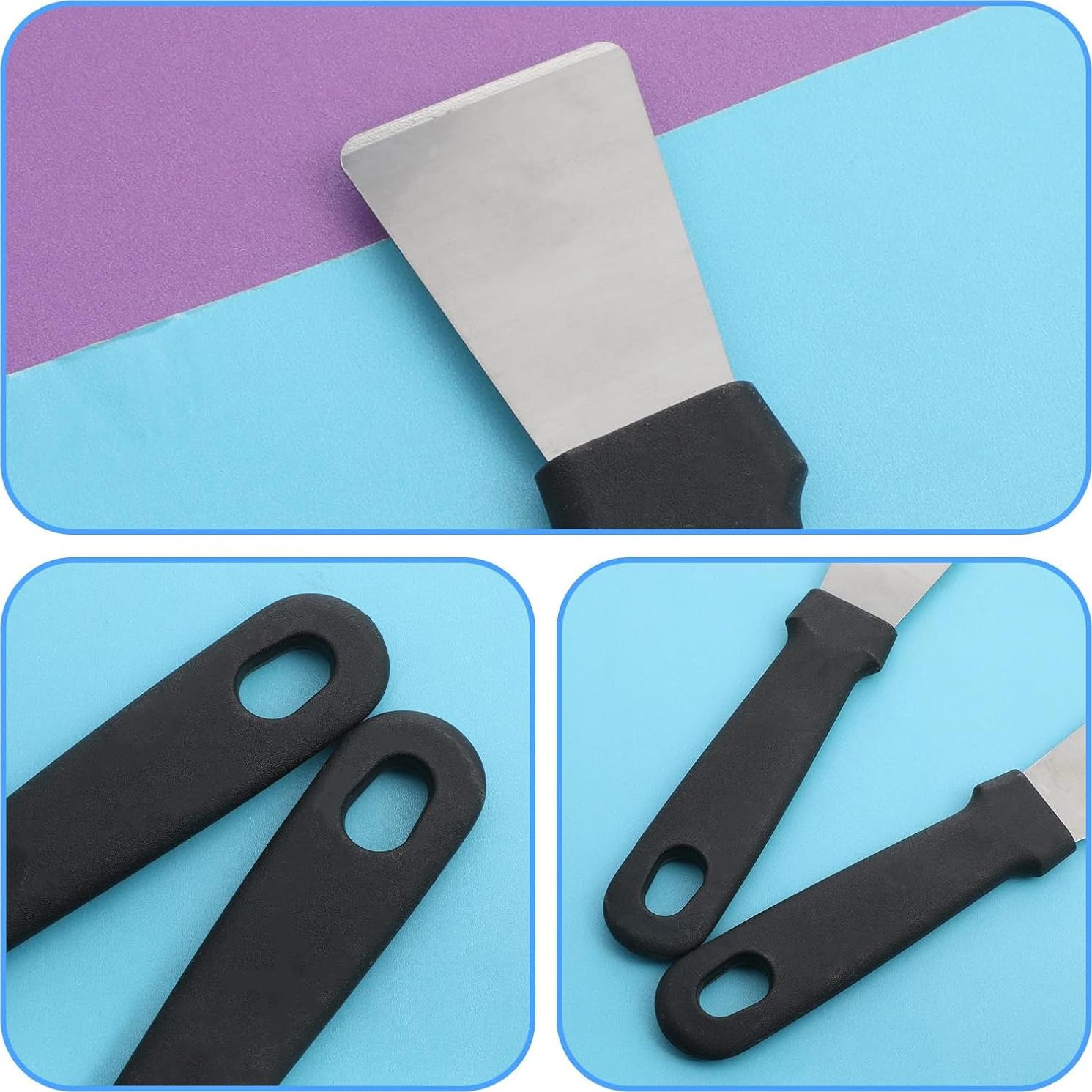 2 Raspadores de Acero Inoxidable Eldraqth para Limpieza