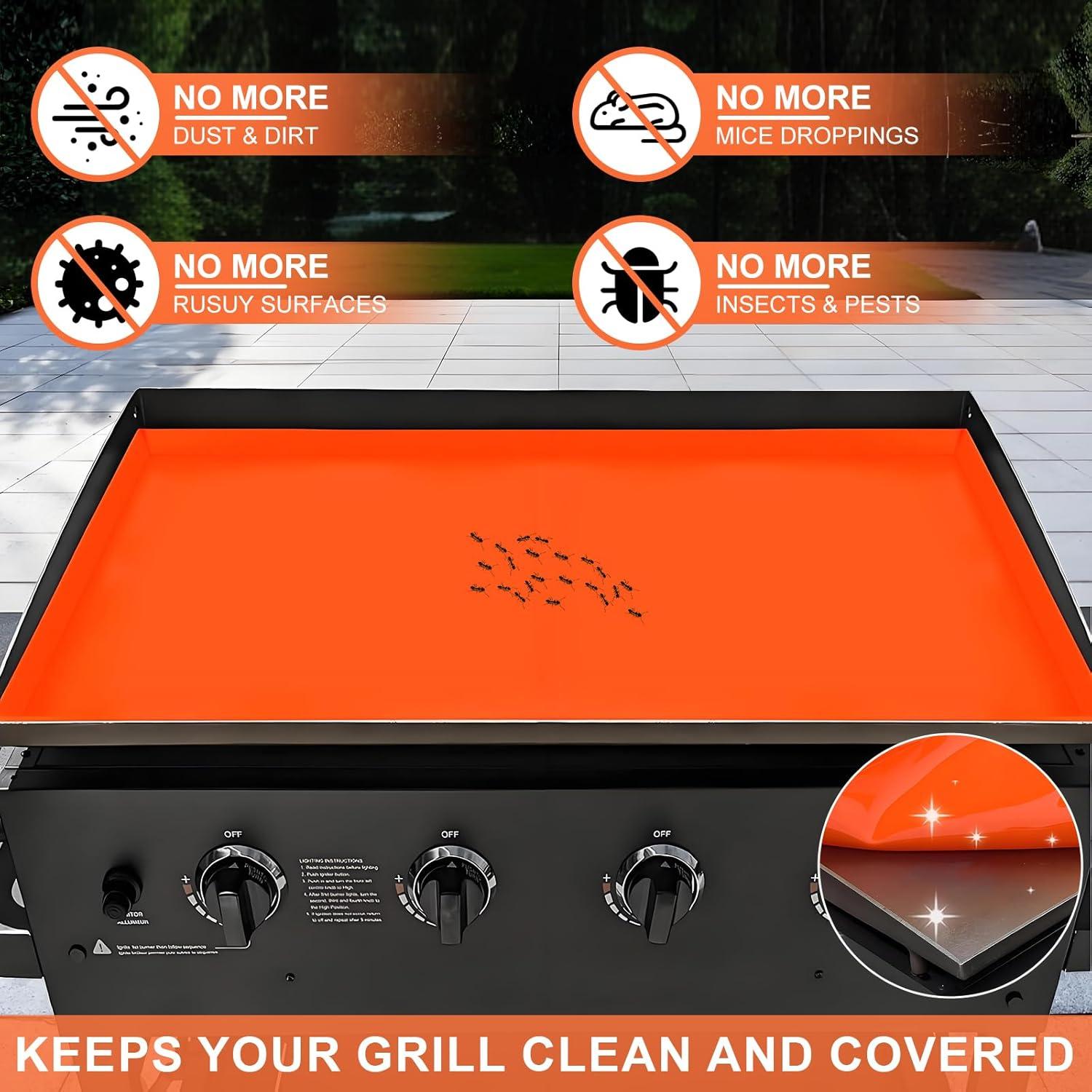 Cubierta de Silicona Audoyon 36" para BBQ con Raspador