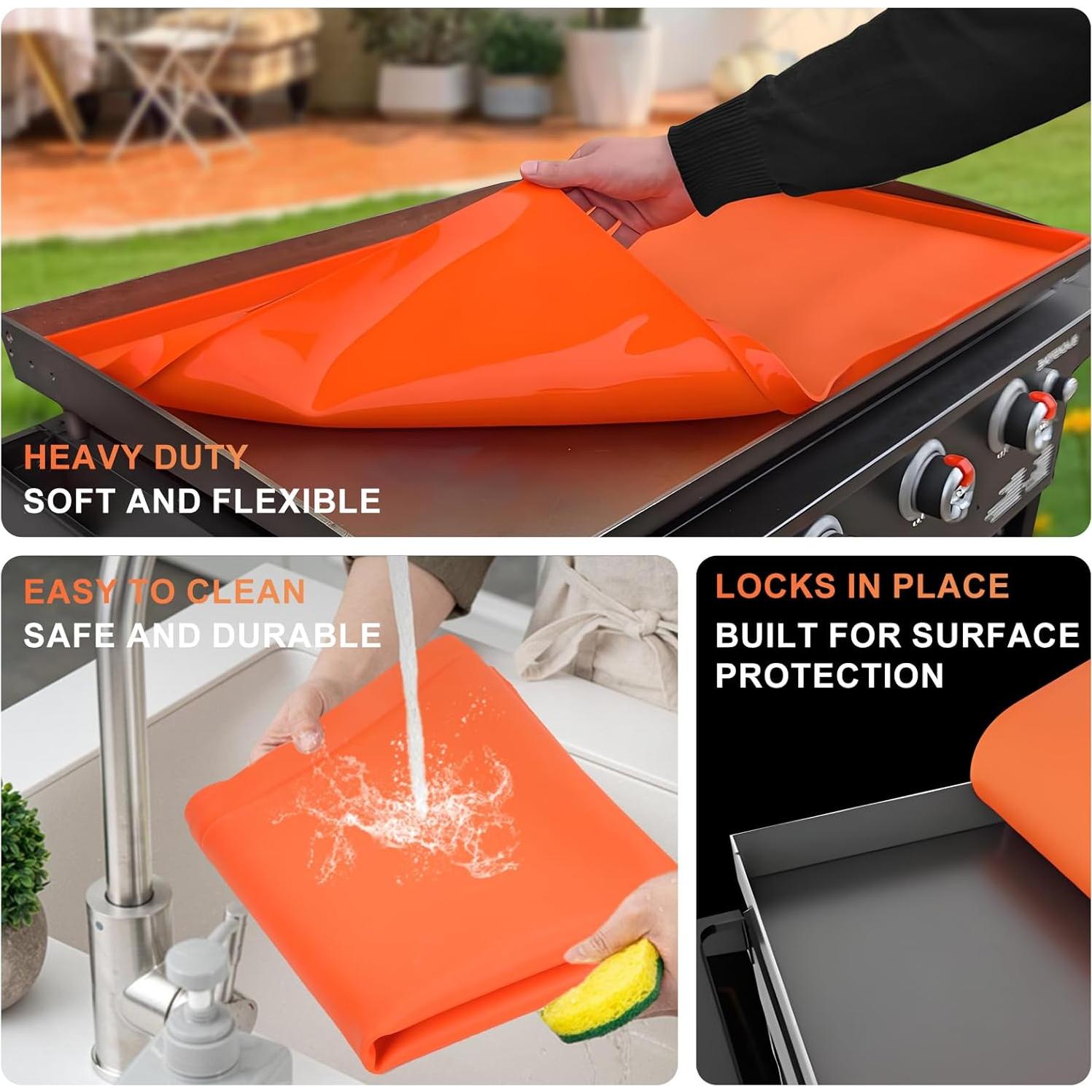 Cubierta de Silicona Audoyon 36" para BBQ con Raspador