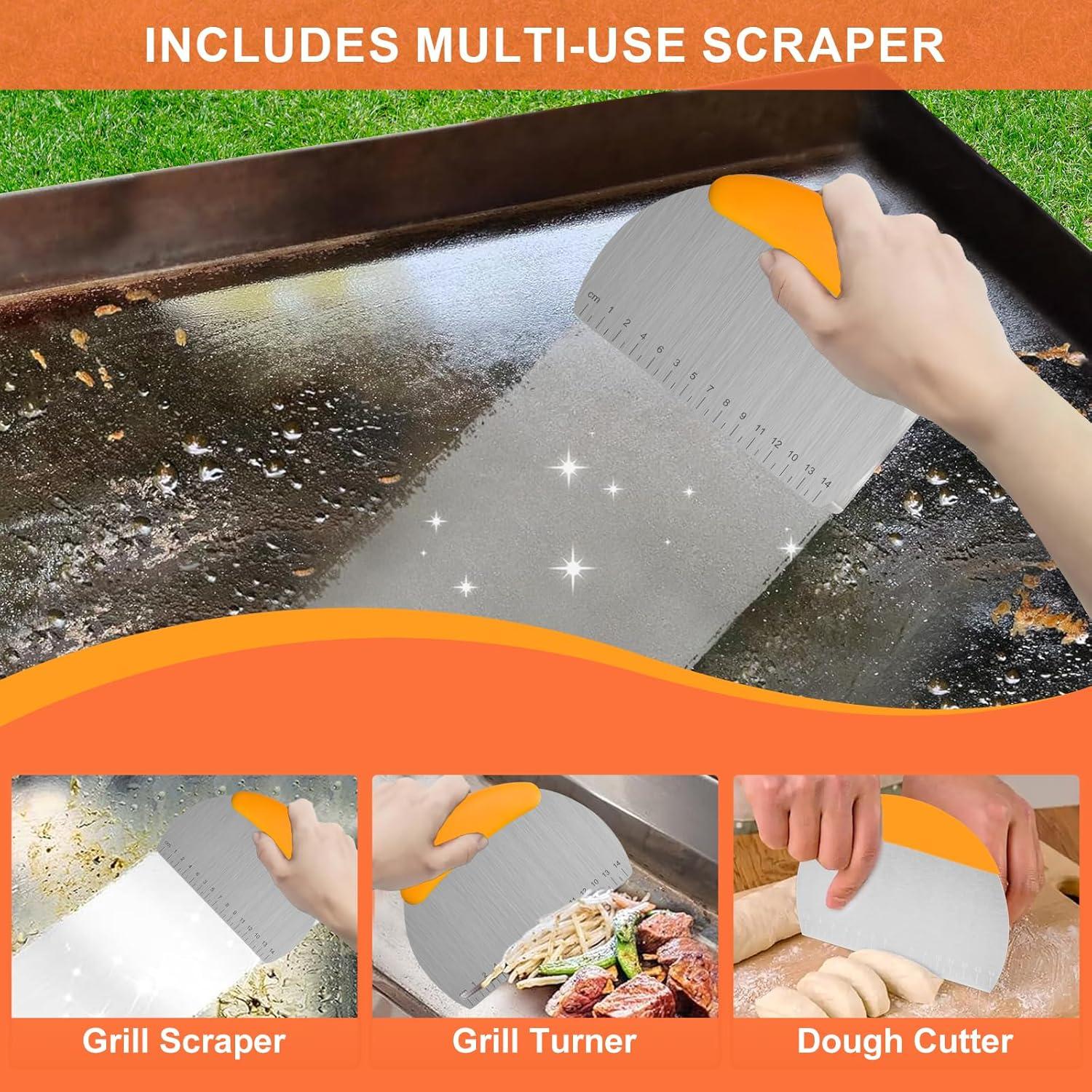 Cubierta de Silicona Audoyon 36" para BBQ con Raspador